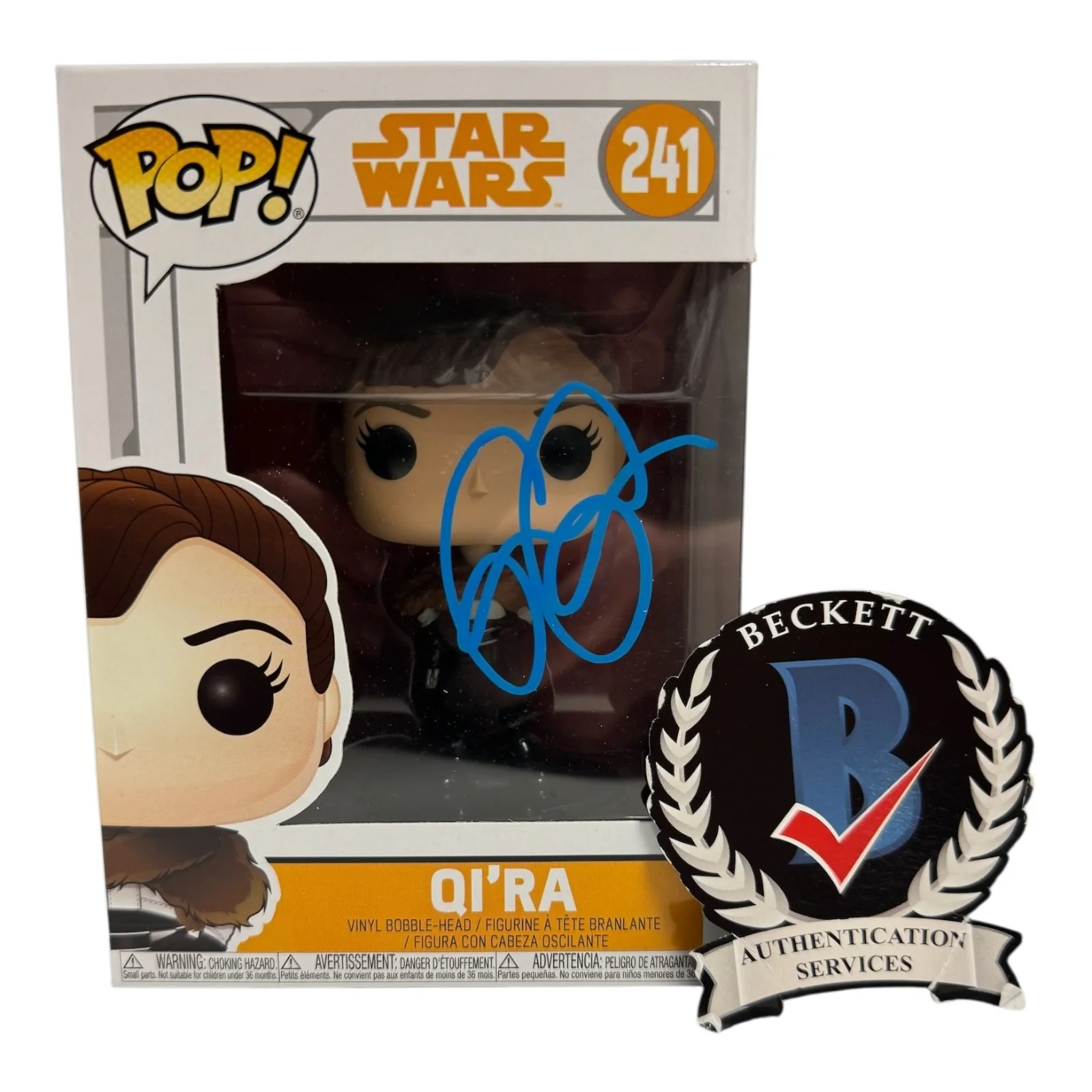 EMILIA CLARKE — EMILIA CLARKE SIGNED AUTOGRAPH SOLO A STAR WARS MOVIE FUNKO POP BECKETT BAS