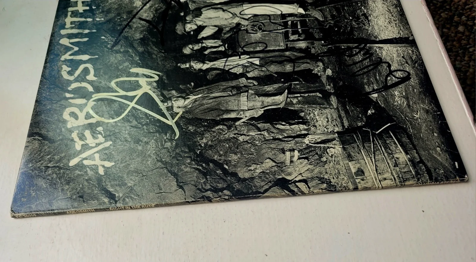 AEROSMITH MULTI SIGNED NIGHT IN THE RUTS ALBUM COVER - JSA-LOA, изображение 4
