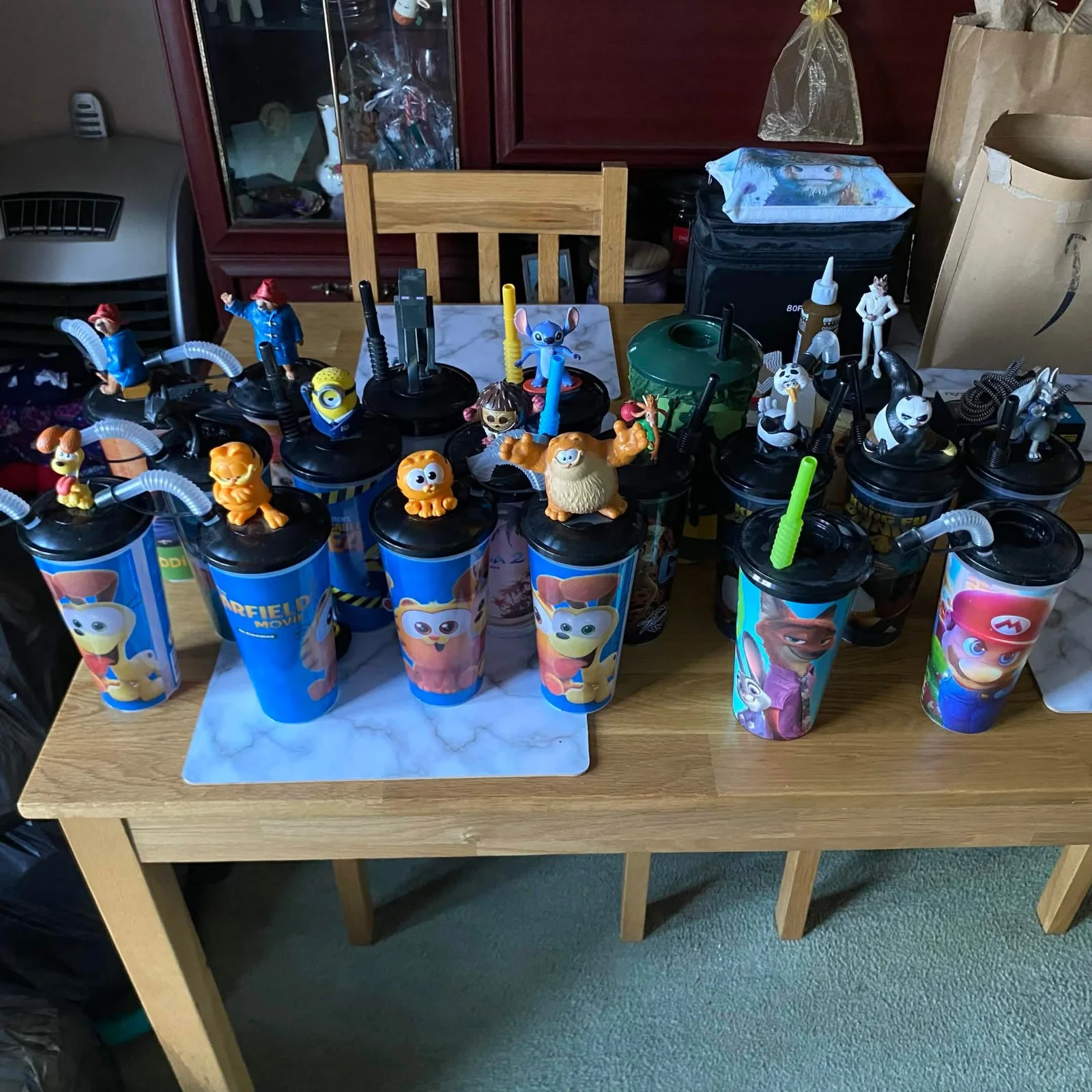 Cinema Film Cups W/ Toppers & Straws (CHOOSE A CUP), изображение 2