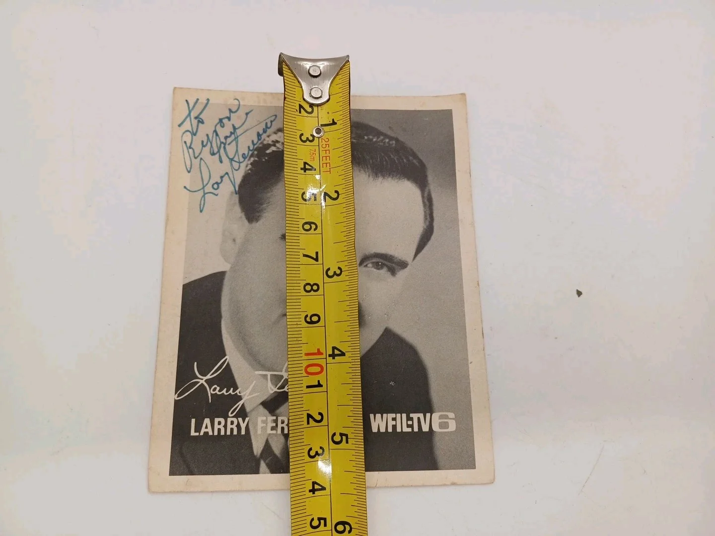Larry Ferrari — Vintage TV- Recording Artist Larry Ferrari Autographed Card 4" X 6" Wfil-tv6, изображение 5