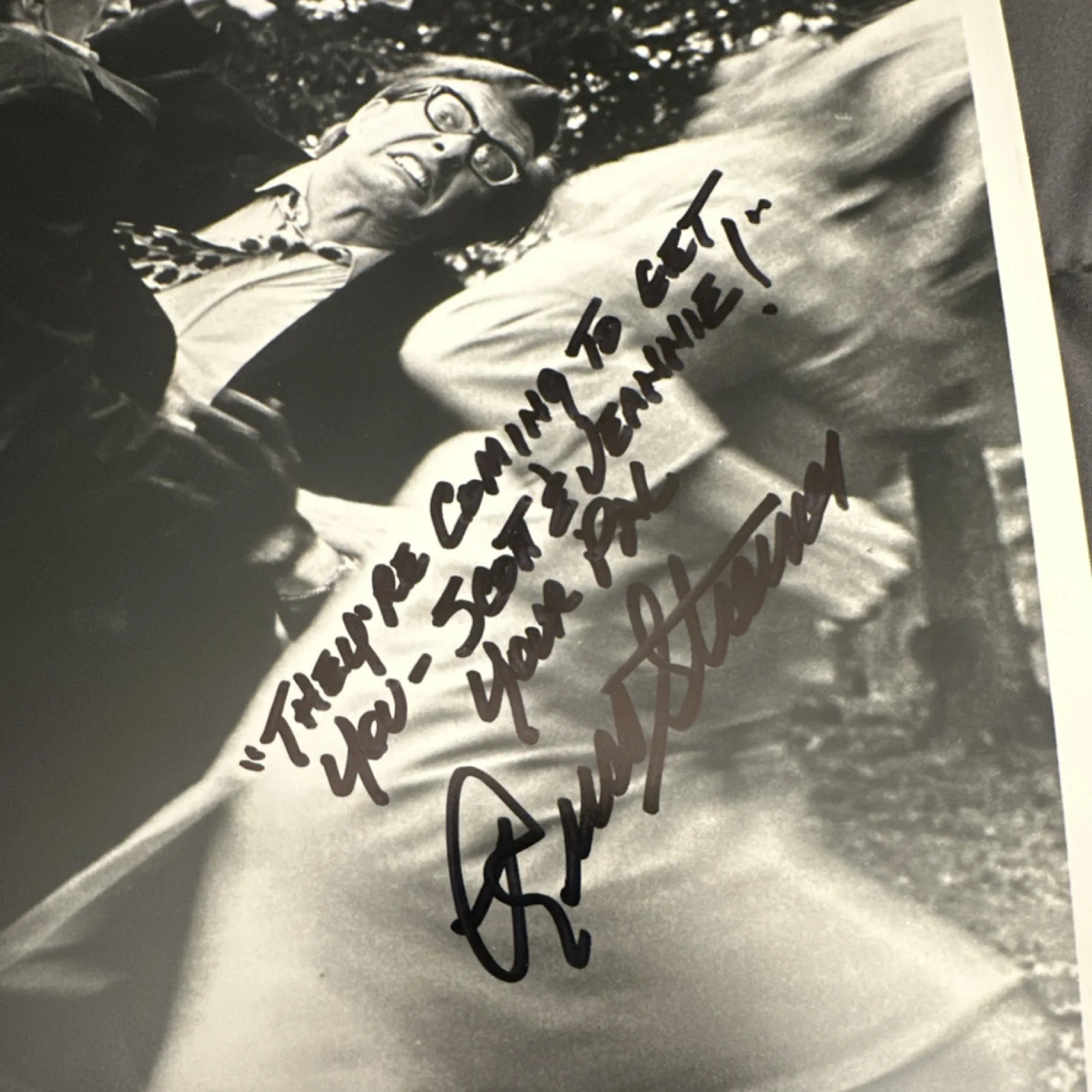 Russ Streiner — Original Signed Photo Russ Streiner Night of the Living Dead 8x10 Autographed, изображение 2