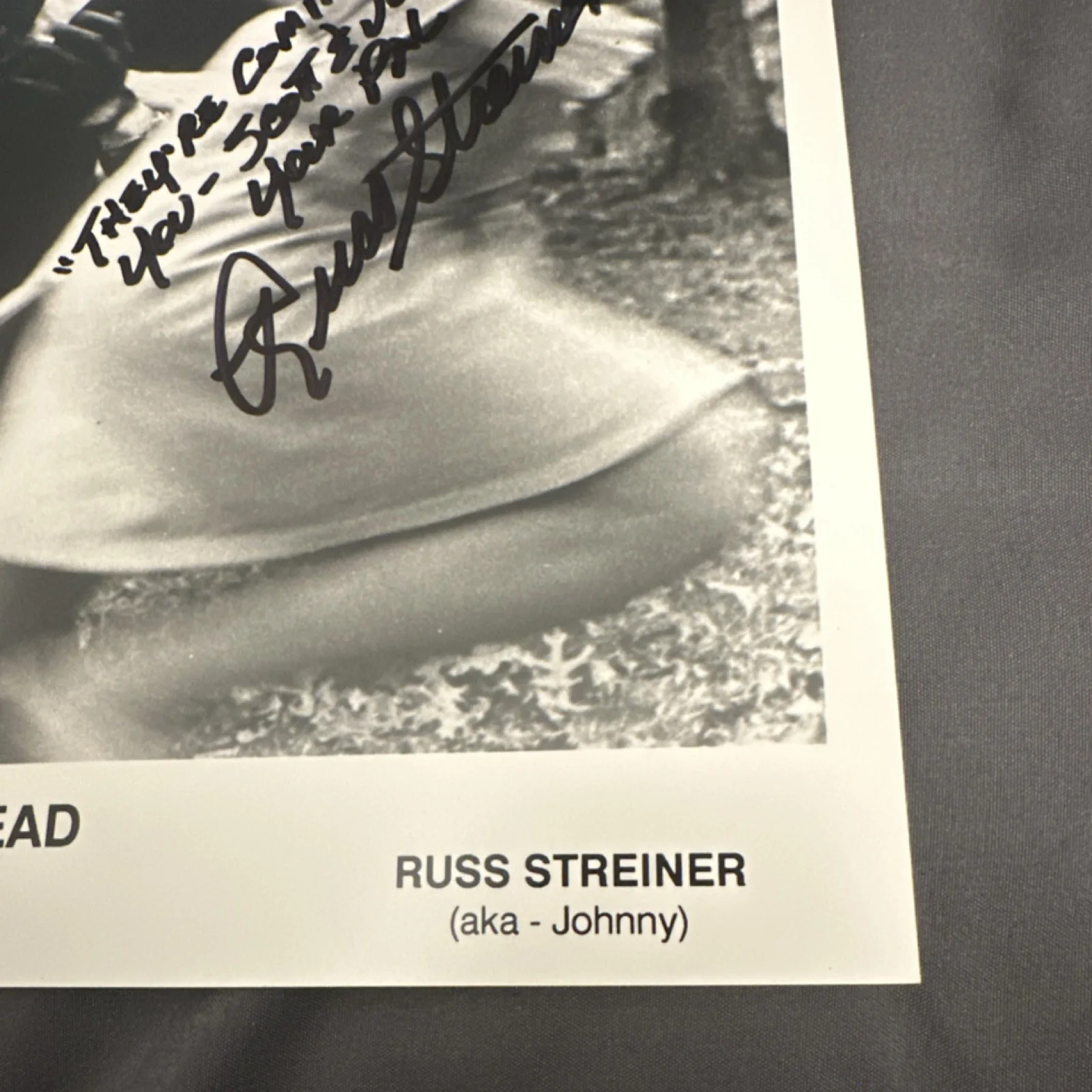 Russ Streiner — Original Signed Photo Russ Streiner Night of the Living Dead 8x10 Autographed, изображение 4