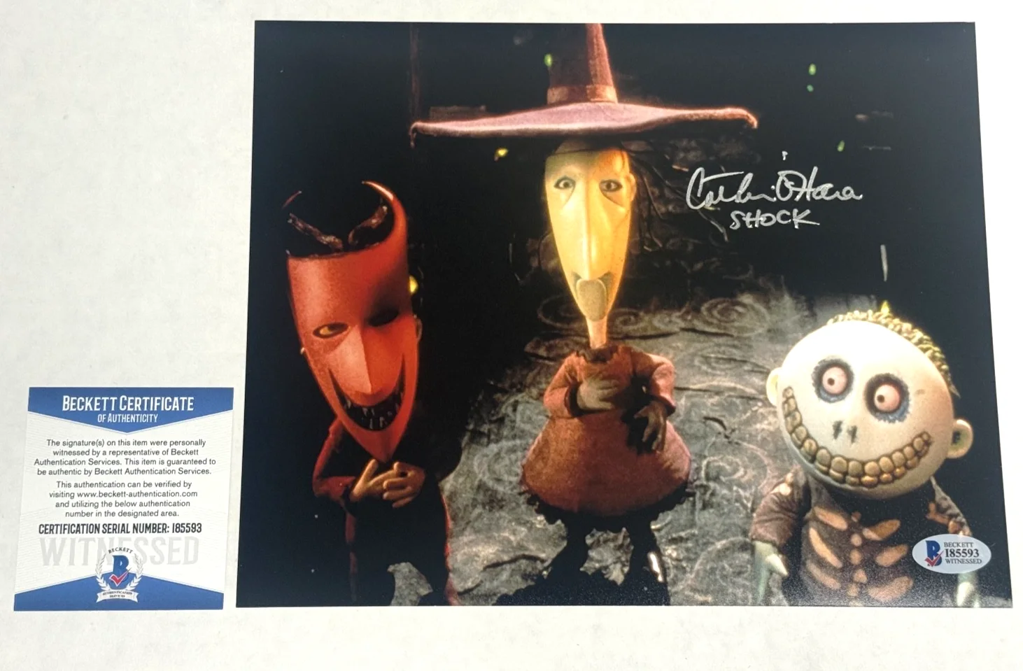 CATHERINE O'HARA Signed "NIGHTMARE BEFORE CHRISTMAS" 8x10 Photo BECKETT COA, изображение 2