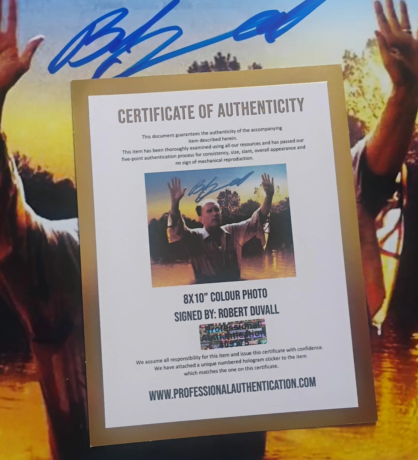 Robert Duvall Hand Signed 8x10 Photo COA The Apostle NO US TARIFFS, image 4