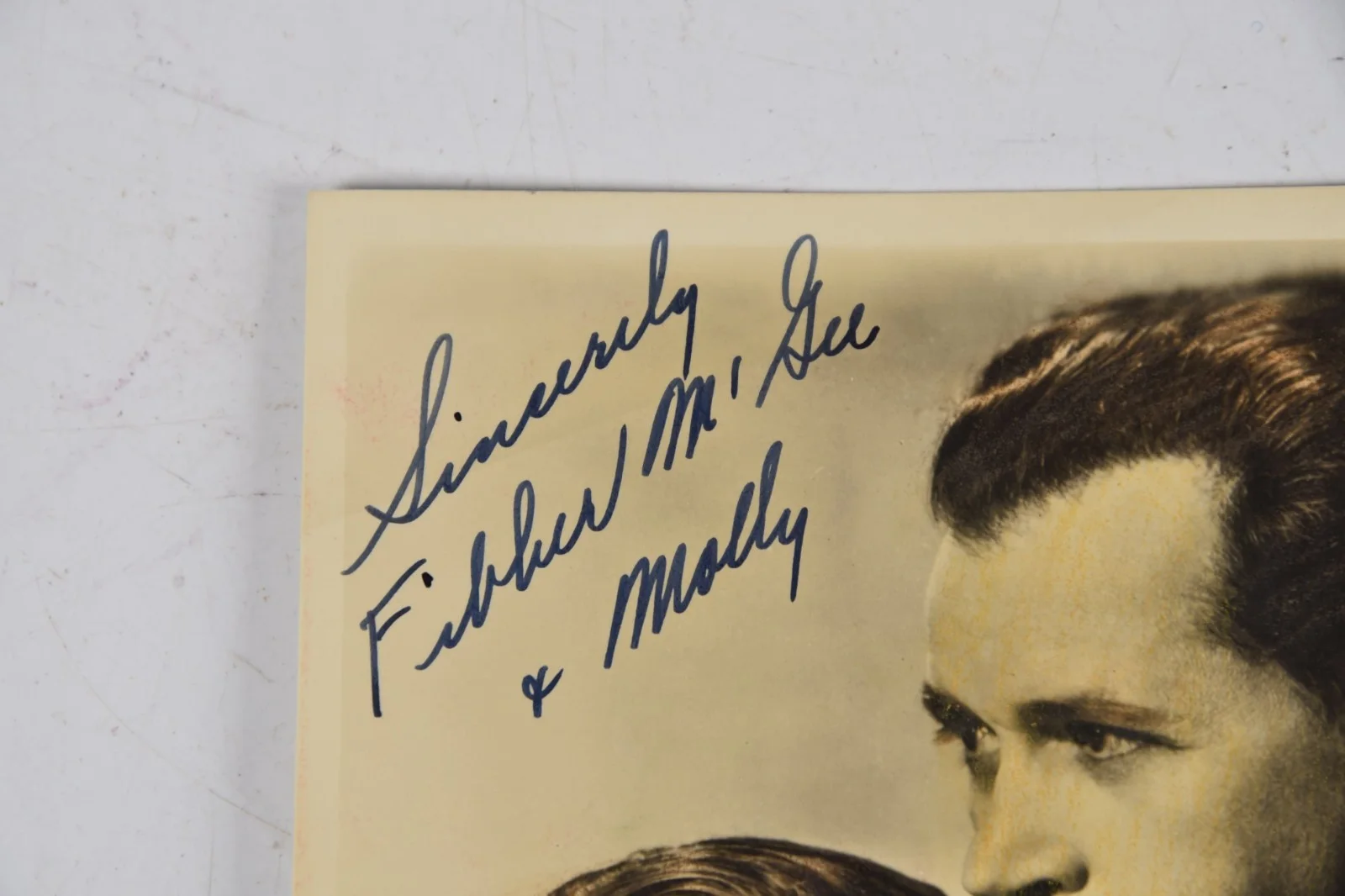 Vintage Fibber McGee & Molly Radio Show Autograph Colorized Photograph, изображение 2