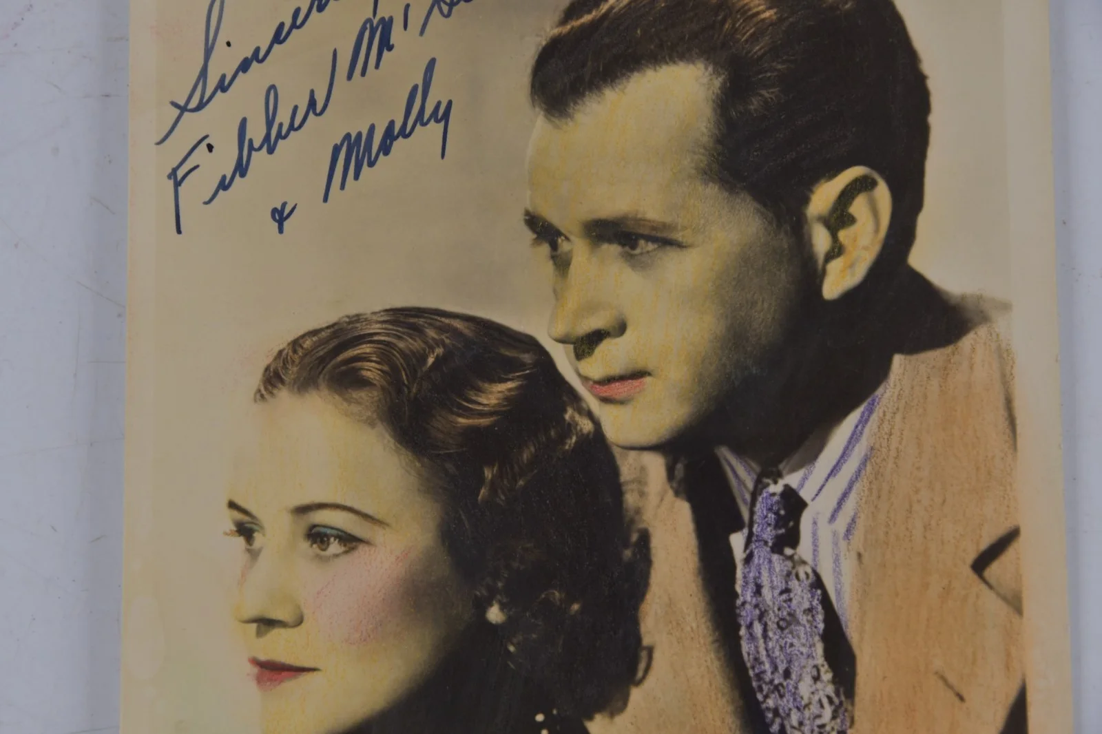 Vintage Fibber McGee & Molly Radio Show Autograph Colorized Photograph, изображение 4