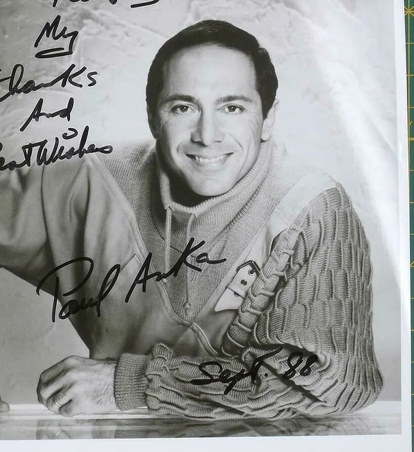 Paul Anka Signed Inscribed 8x10 Photo dated Sept 88 Authentic Guaranteed, image 3