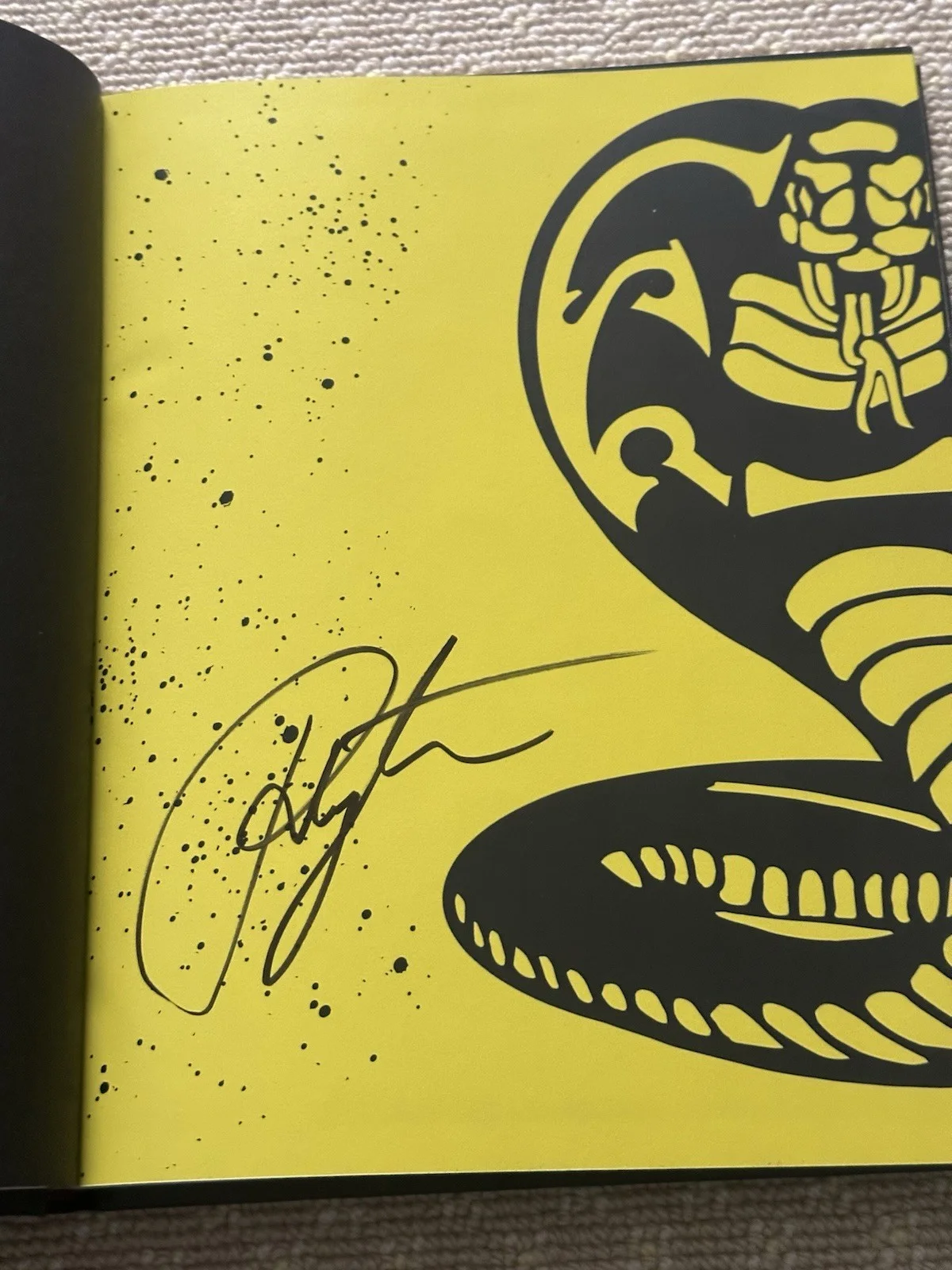 The Kick A** Book Of Cobra Kai Netflix Hardcover Signed By Peyton List, image 2