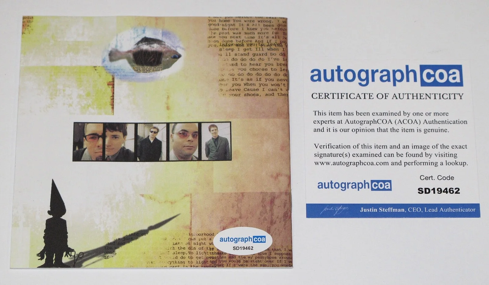 Ed Robertson - Barenaked Ladies — Ed Robertson signed BARENAKED LADIES "Stunt" CD Booklet EXCT PROOF One Week ACOA, изображение 5