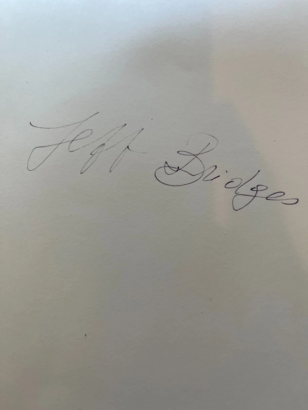 Jeff Bridges — Signed Jeff Bridges 8x10 Press Photo In Black & White, изображение 2