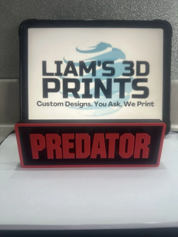 Decorative The Predator Box Sign Film Shelf Wall Display small 17.5cm Large 22cm, image 2
