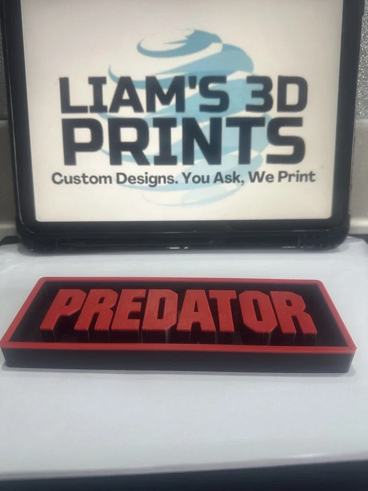 Decorative The Predator Box Sign Film Shelf Wall Display small 17.5cm Large 22cm, image 3