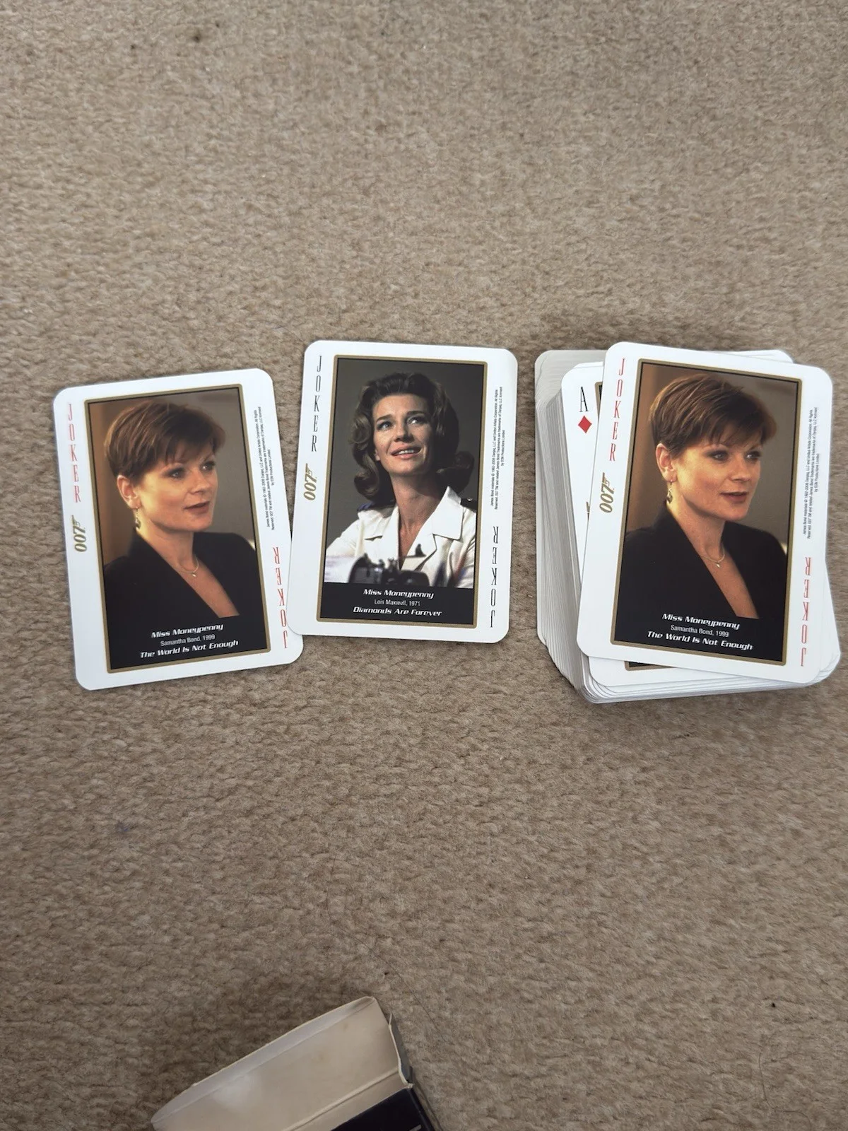4 x James Bond 007 Cartamundi Playing Cards Bundle Films Bond Girls Pictures, изображение 5