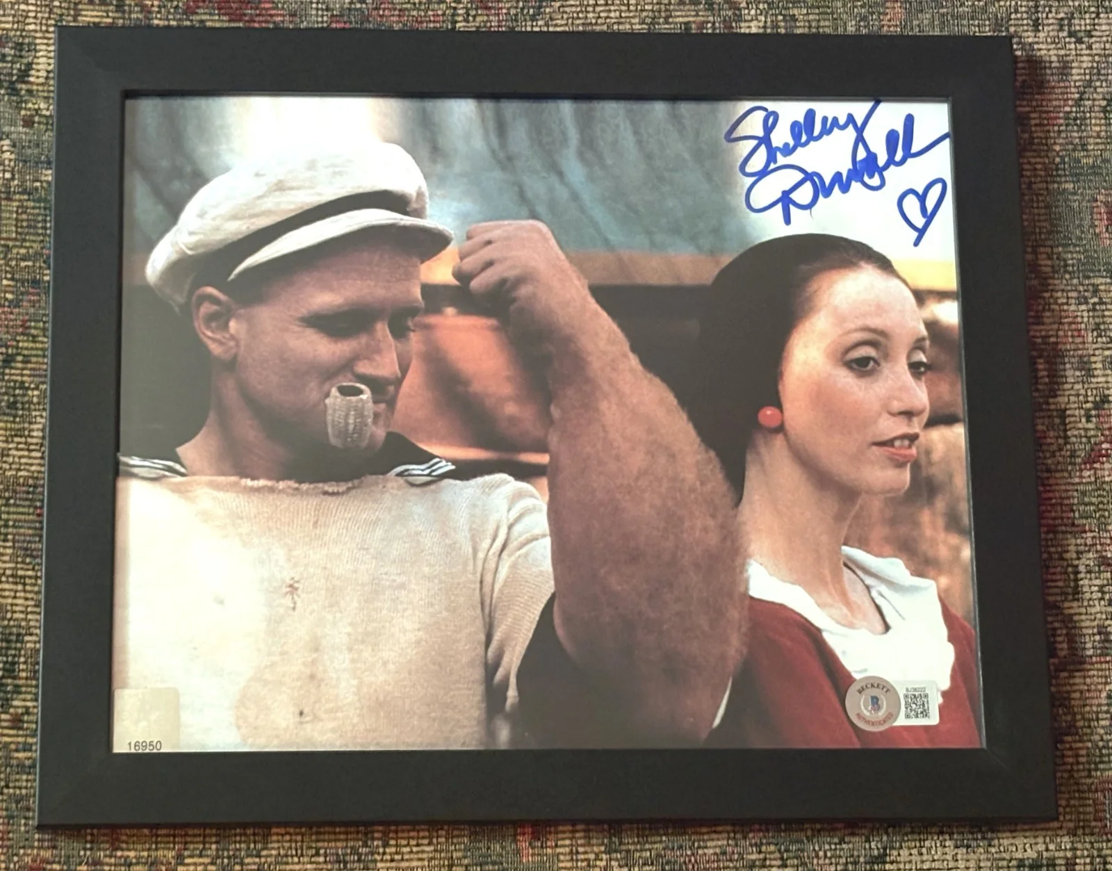 Shelly Duvall — Shelly Duvall Framed, Signed 8X10 Popeye Photo Beckett Certified Robin Williams, image 3