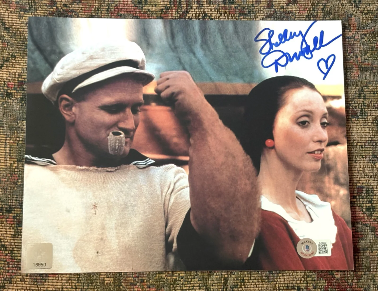 Shelly Duvall — Shelly Duvall Framed, Signed 8X10 Popeye Photo Beckett Certified Robin Williams, image 4