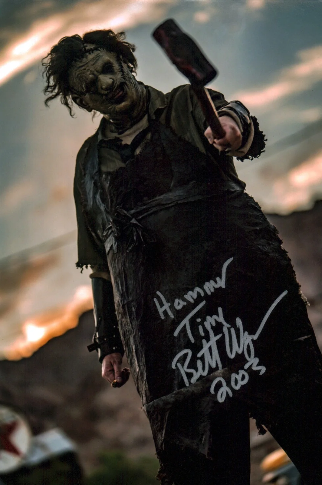 Brett Wagner — Brett Wagner The Texas Chainsaw Massacre 8x12 Signed Photo JSA Certified Auto