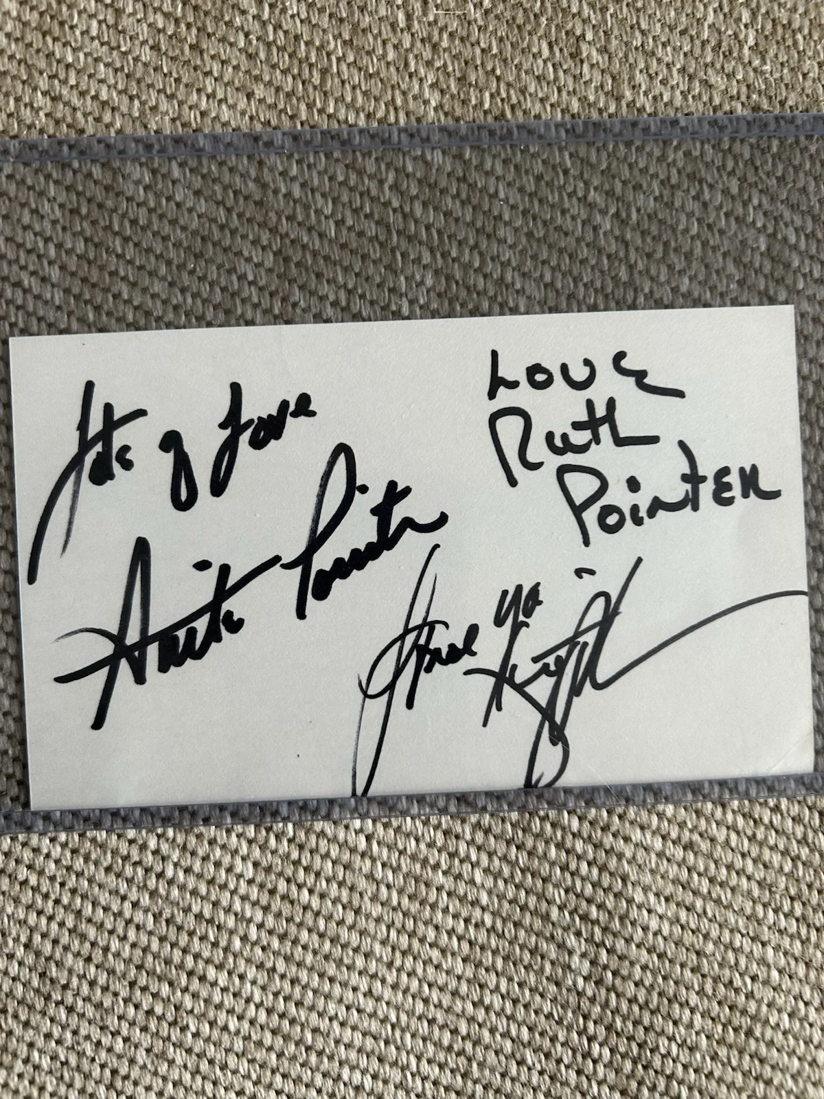 The Pointer sisters 3 Autographs, image 2