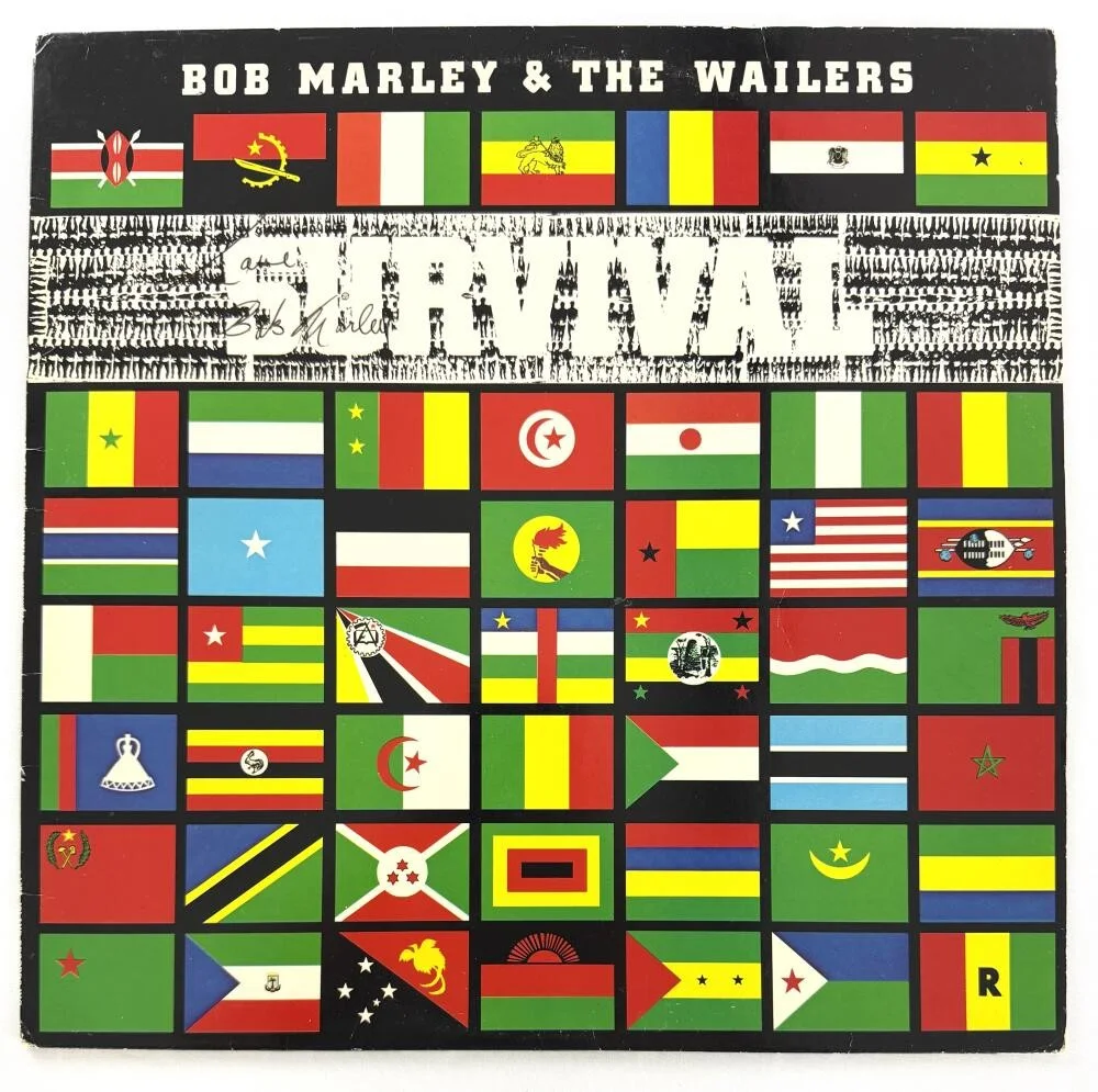 Bob Marley — Bob Marley Signed Autograph Album Vinyl Record LP - The Wailers Survival JSA COA, изображение 2