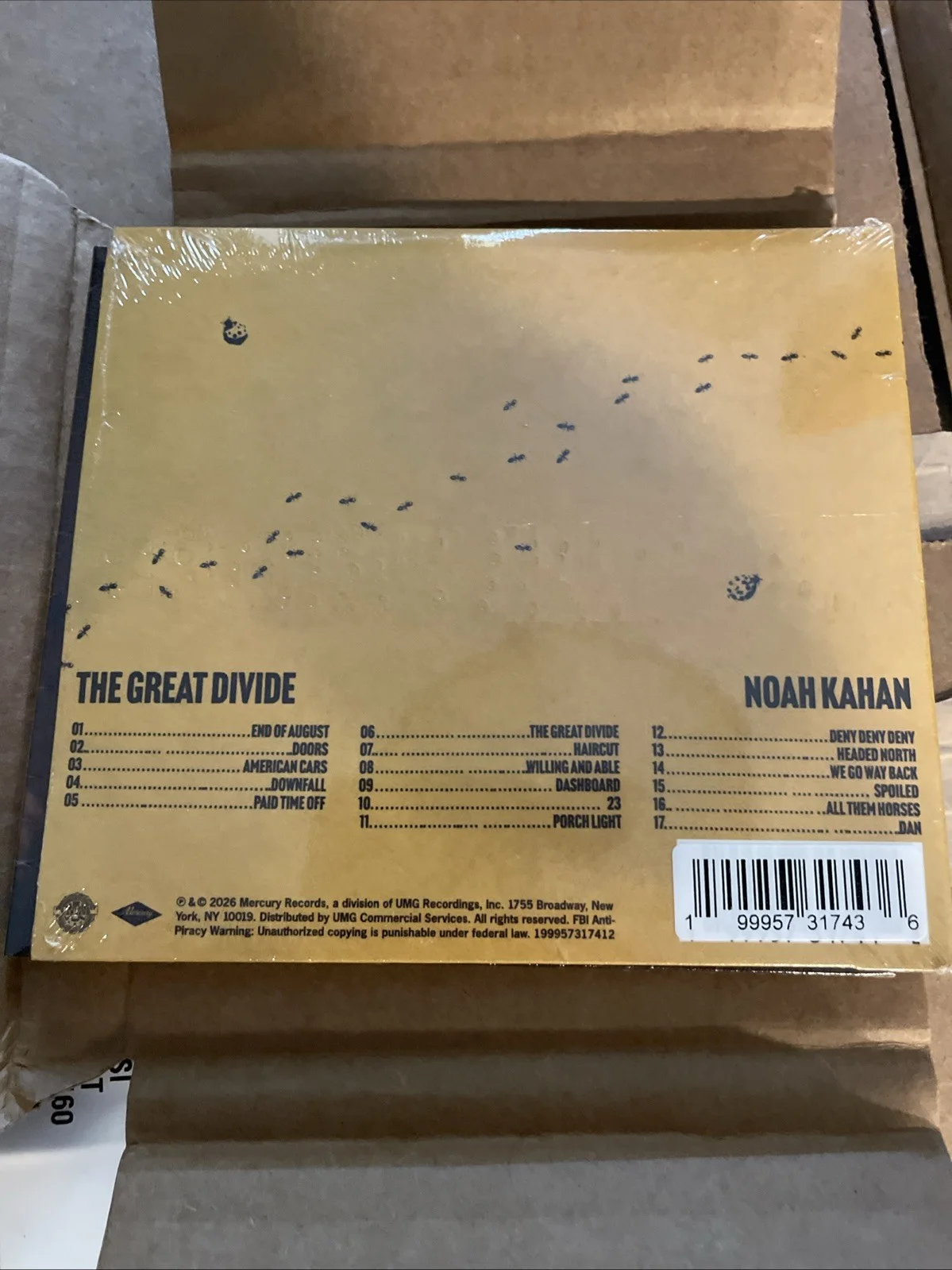 Noah Kahan - The Great Divide Signed CD - Autographed - IN HAND SHIPS FAST, image 3