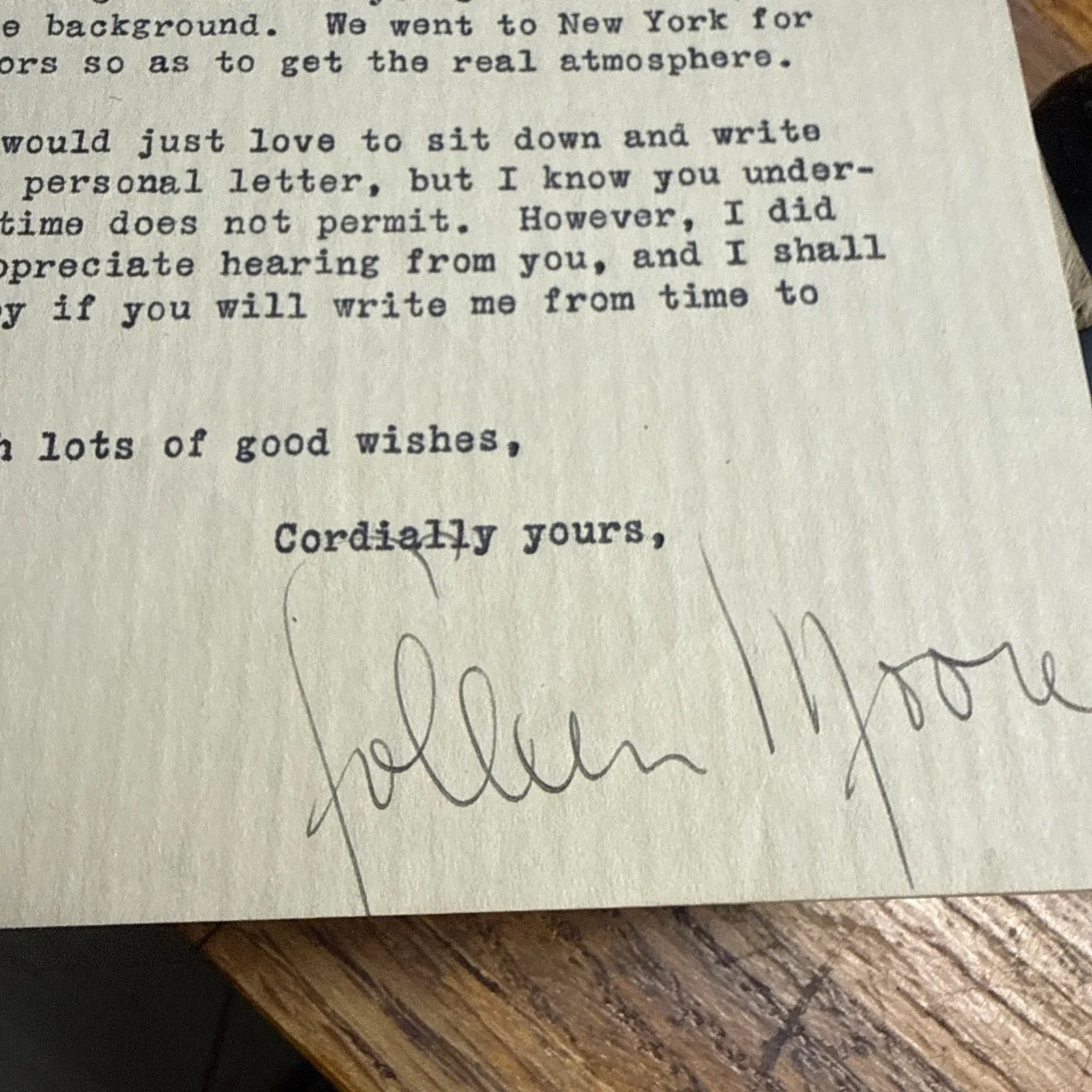 Colleen Moore — Historic Silent Film Hollywood Star Colleen Moore Photo ALS Autograph Signed, изображение 2