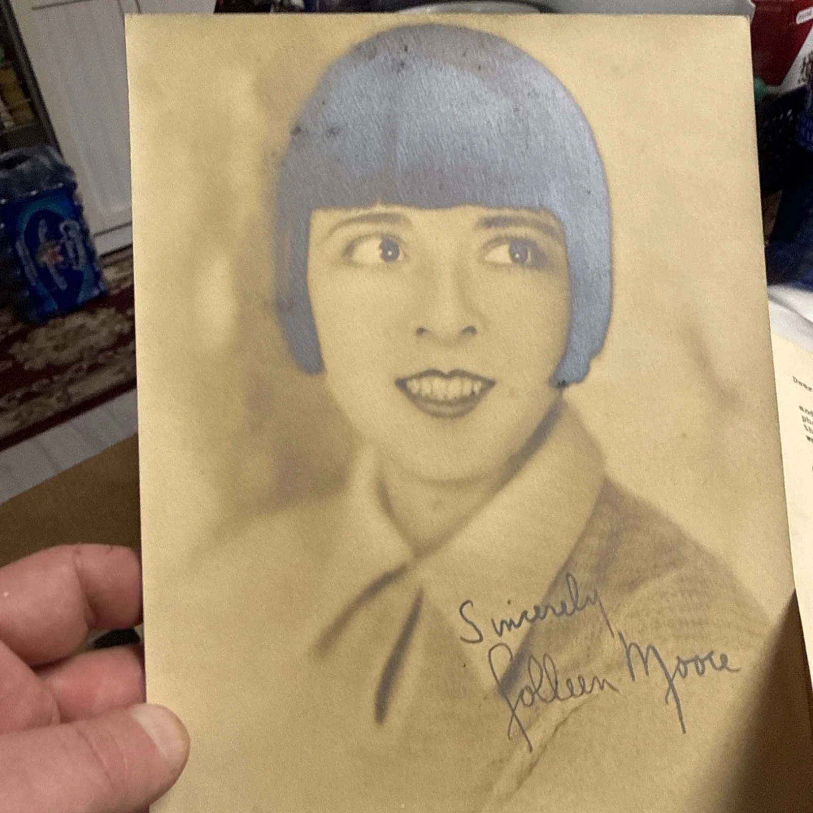 Colleen Moore — Historic Silent Film Hollywood Star Colleen Moore Photo ALS Autograph Signed, изображение 3