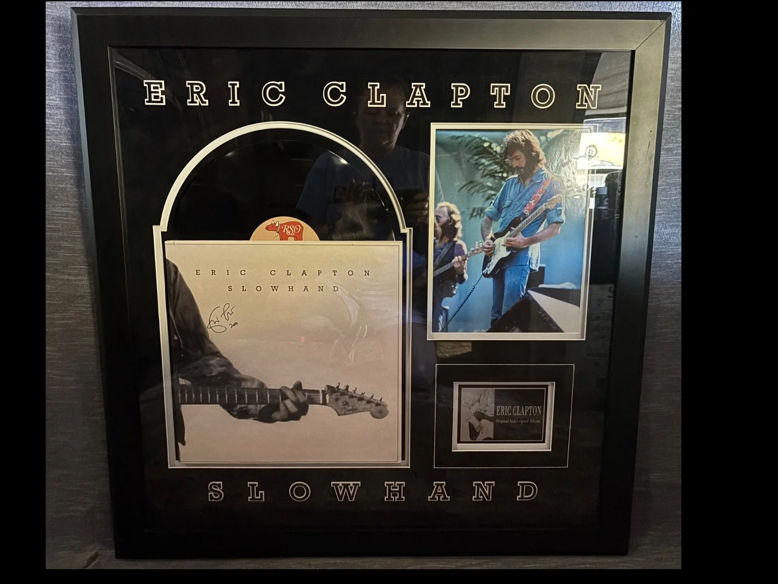 Eric Clapton Slowhand Autographed Framed COA, image 3