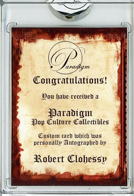Robert Clohessy — -OZ- Robert Clohessy Signed/Autograph/Auto Certified TV Trading Card, image 2