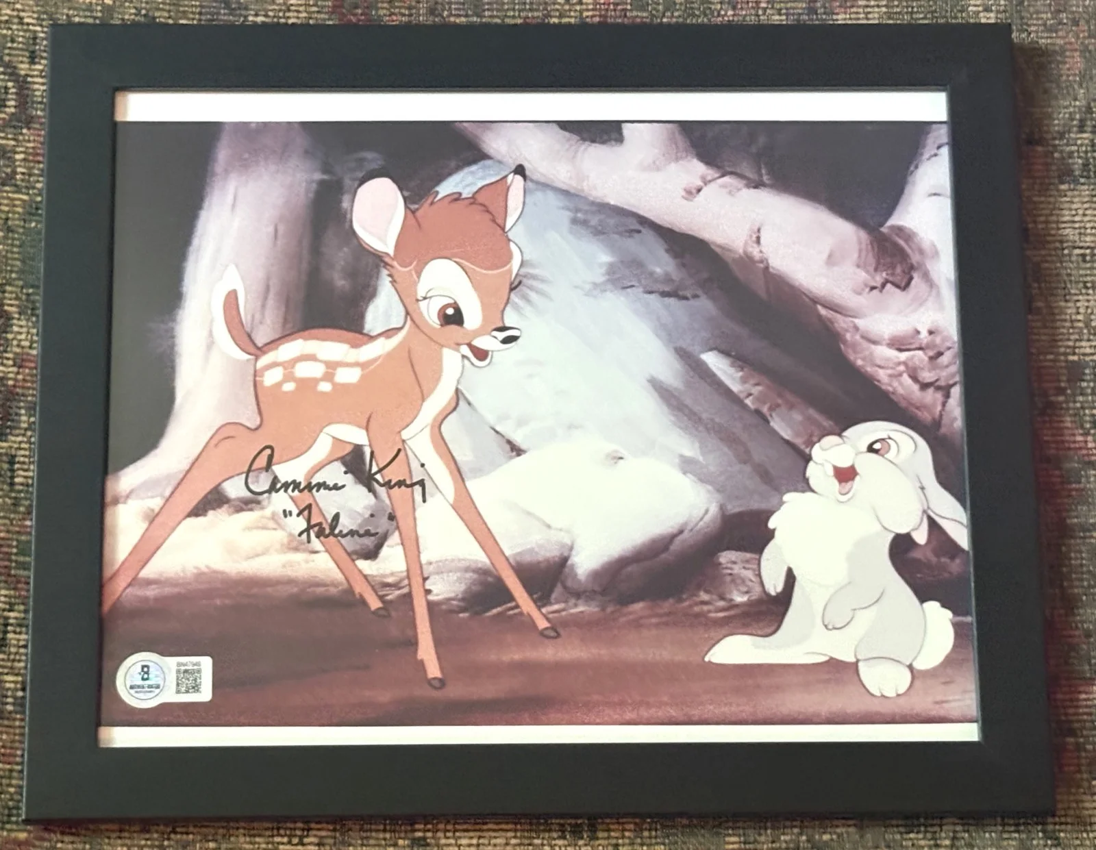 Cammie King — Cammie King (d. 2010) "Faline" Signed 8X10 Color Bambi Photo Beckett Certified, изображение 3