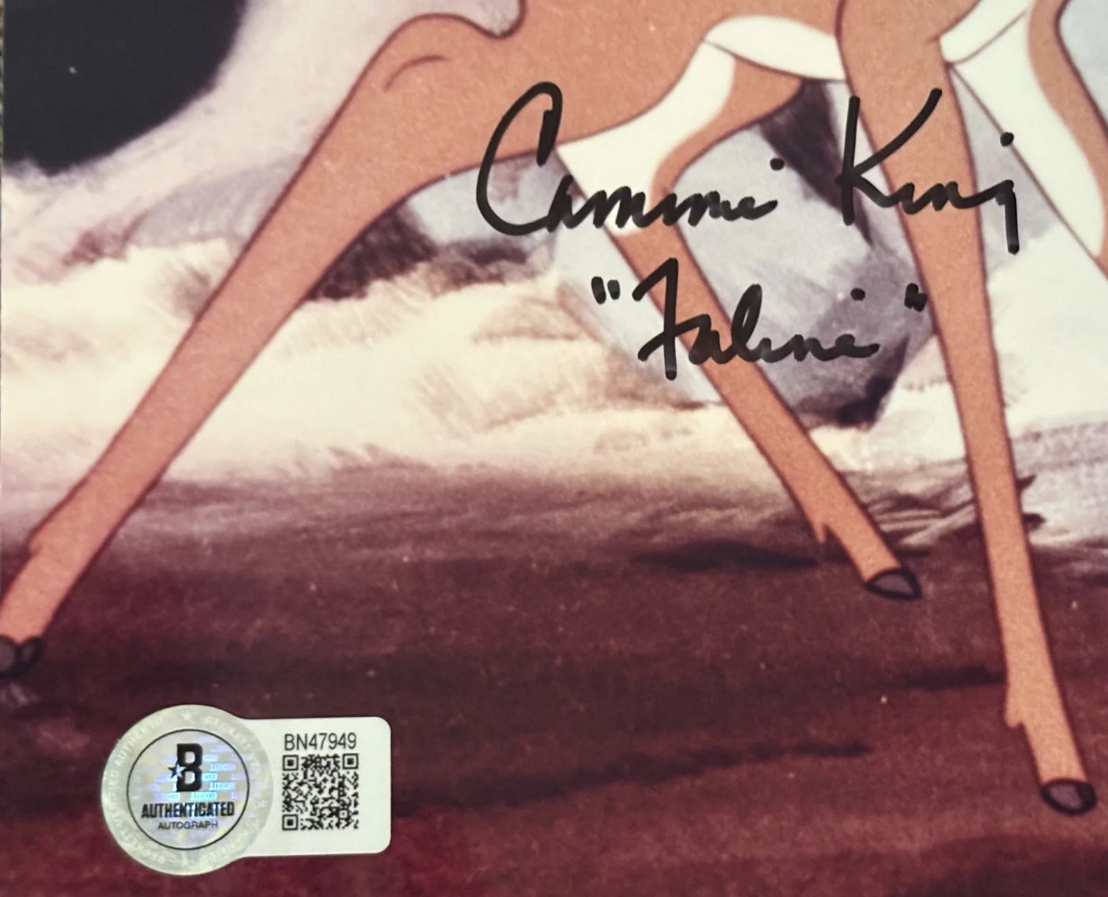 Cammie King — Cammie King (d. 2010) "Faline" Signed 8X10 Color Bambi Photo Beckett Certified, изображение 5
