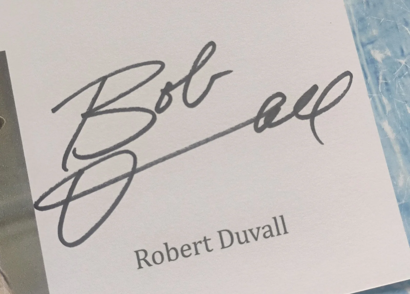 Robert Duvall Hand Signed Autograph Index Card COA - NO US TARIFFS, image 3
