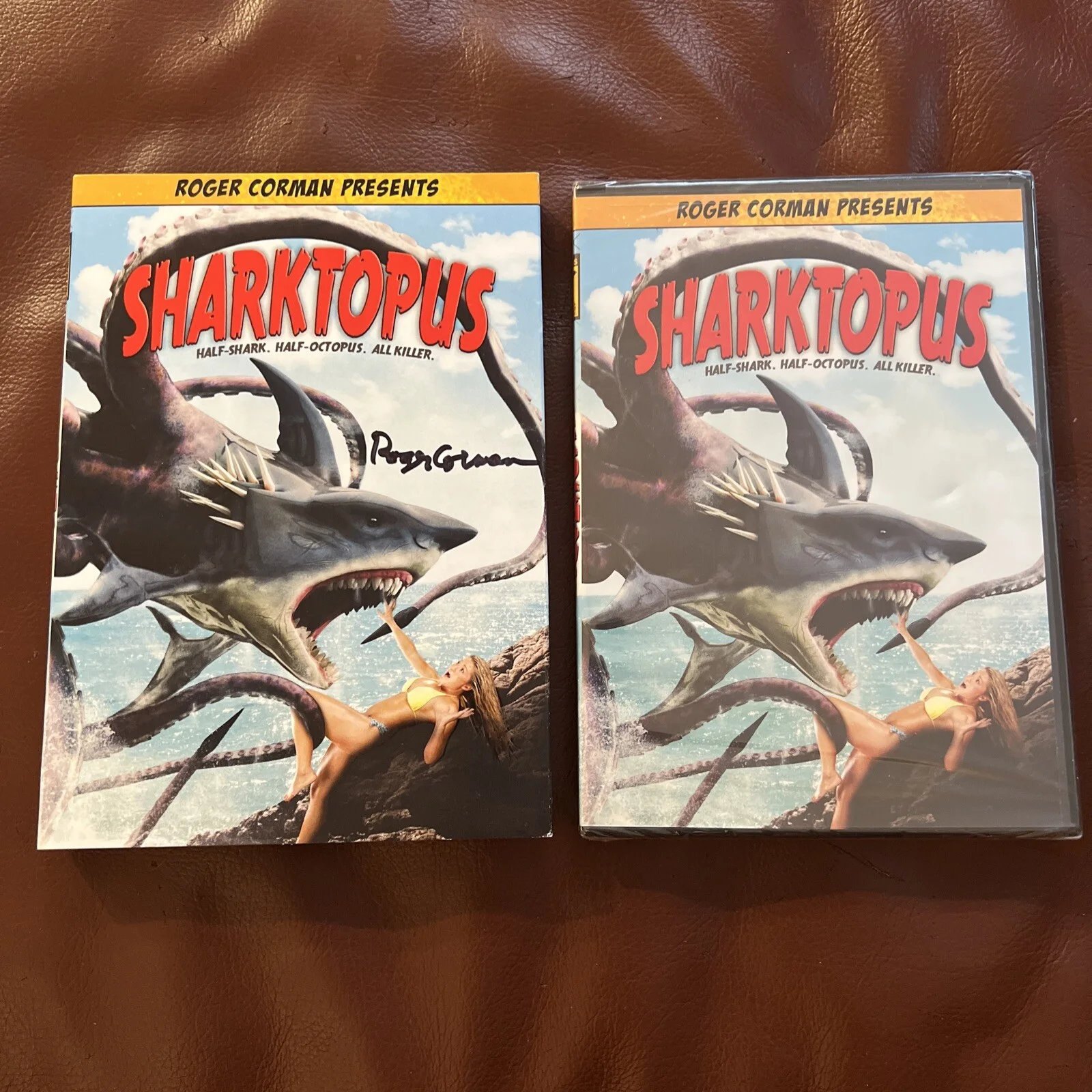 SIGNED Roger Corman - Sharktopus DVD Anchor Bay NEW, image 3