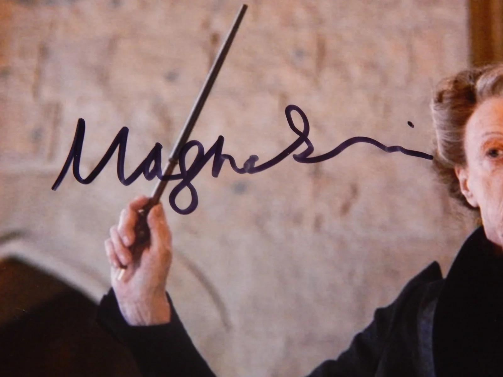 Original Signed Auto Photo W/ COA Harry Potter Professor McGonagall Maggie Smith, изображение 2