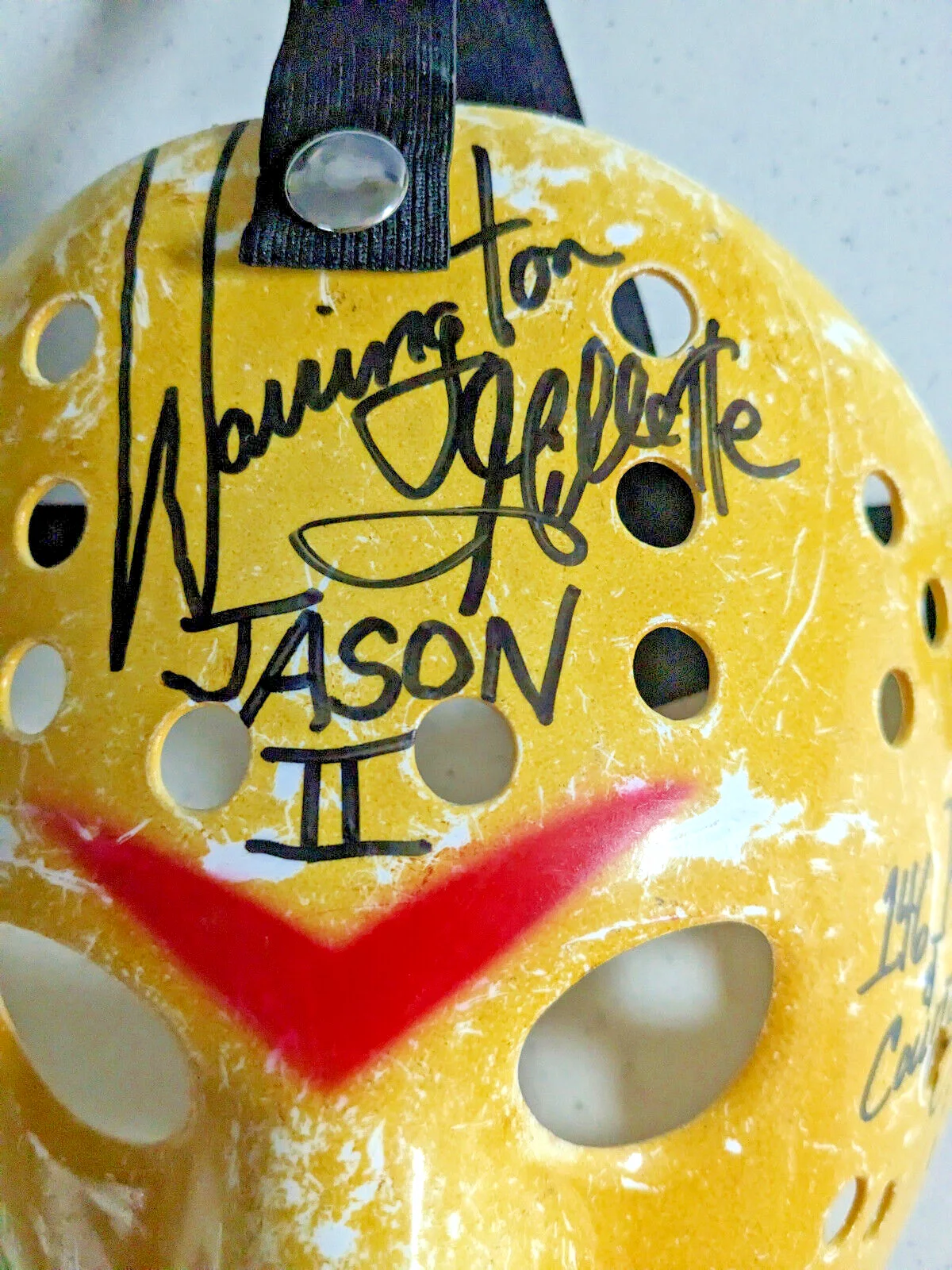 WARRINGTON GILLETTE Signed Hockey MASK 146 KILLS Jason Voorhees F13th JSA COA, изображение 2