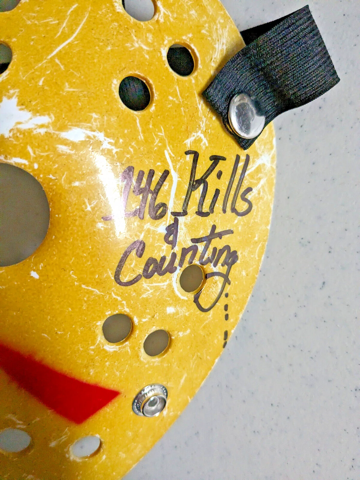 WARRINGTON GILLETTE Signed Hockey MASK 146 KILLS Jason Voorhees F13th JSA COA, изображение 3