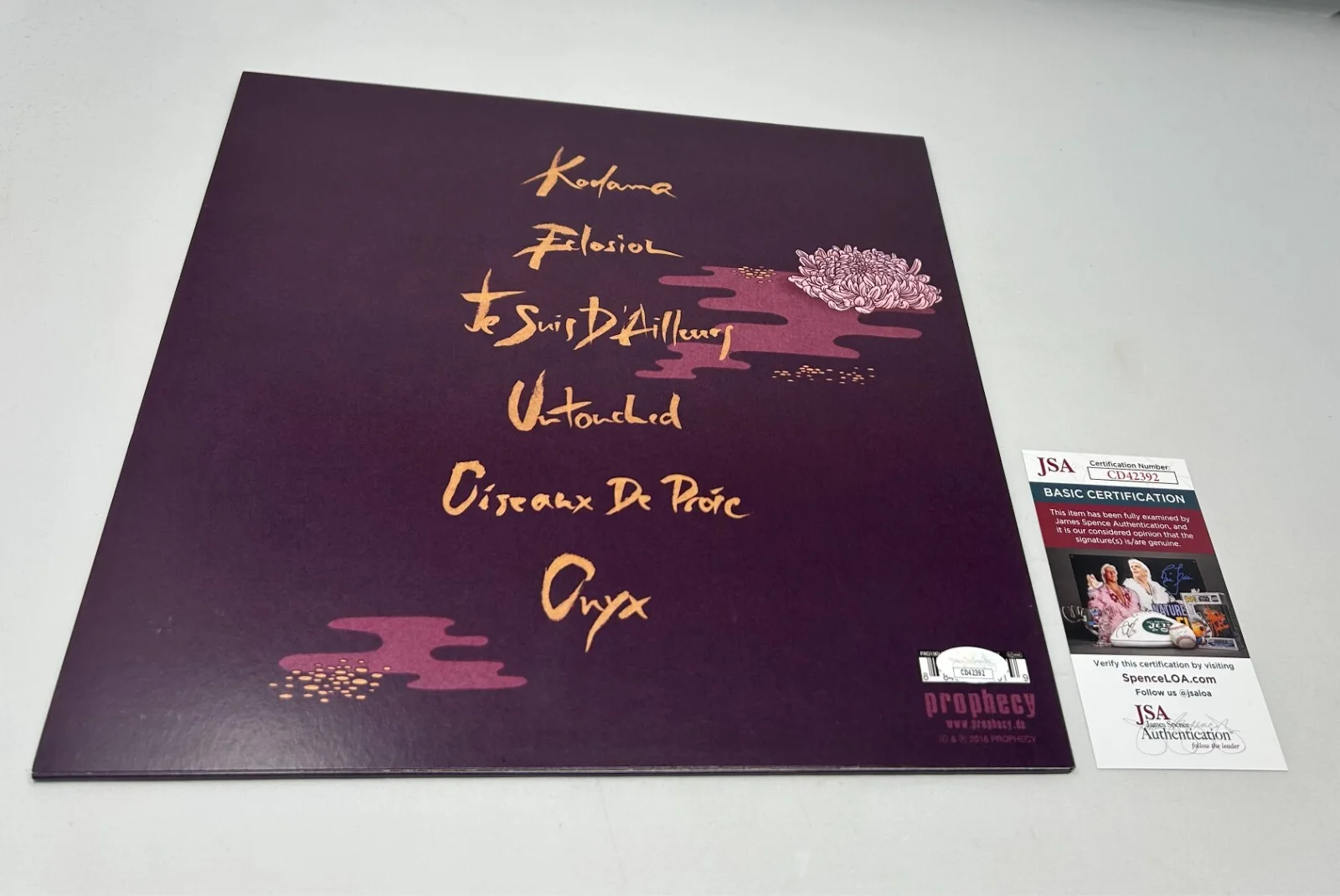 Alcest signed Kodama Album JSA COA, image 2