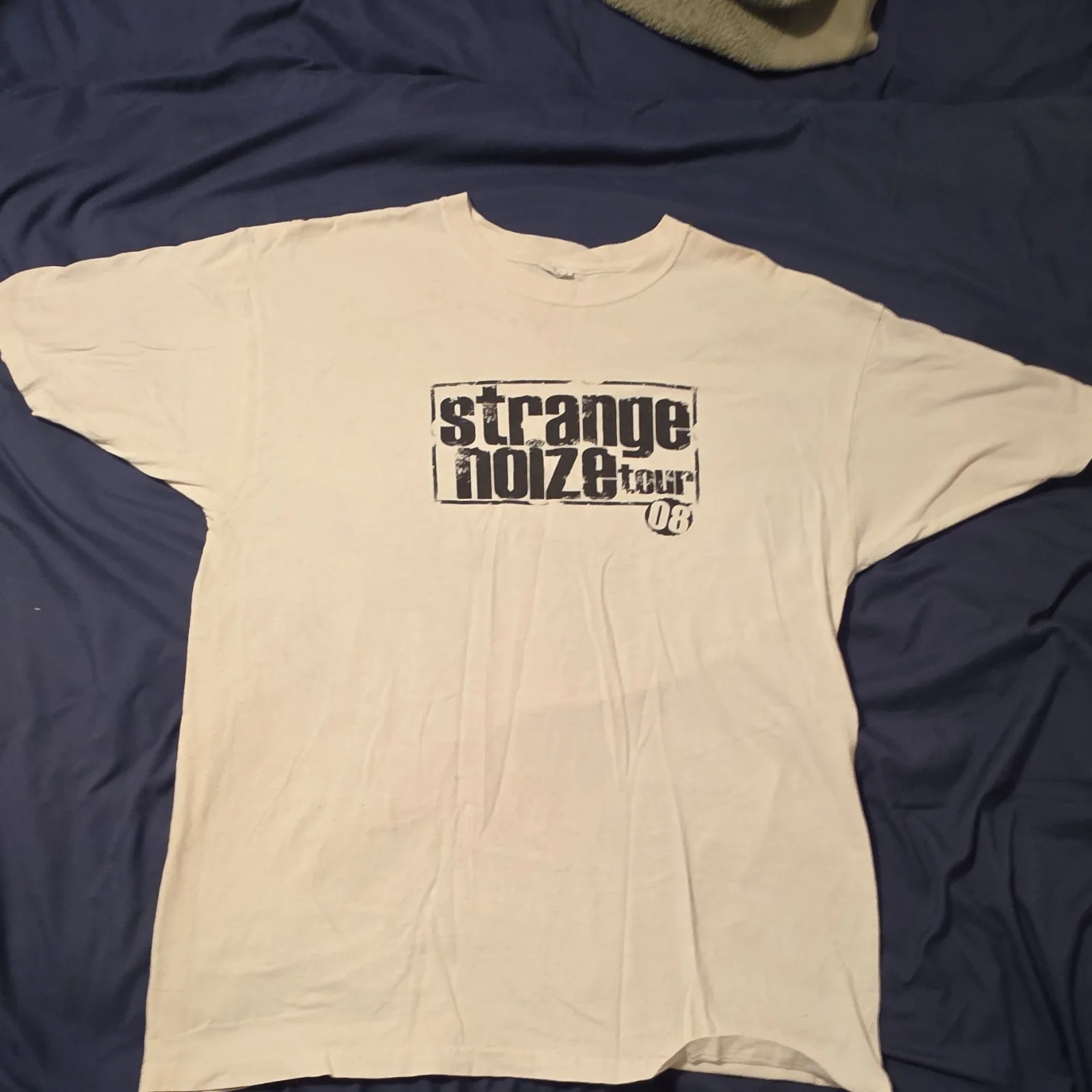 Strange Noize Tour 06 Tech N9ne Autographed XL White 100% Cotton T-Shirt, image 2