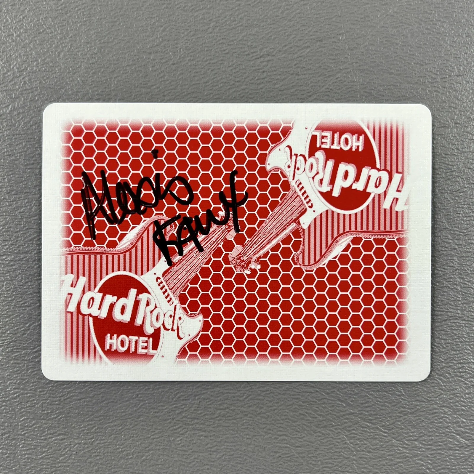 Alexis Fawx — Alexis Fawx Adult Film Star SIGNED Las Vegas Hard Rock Casino Playing Card COA