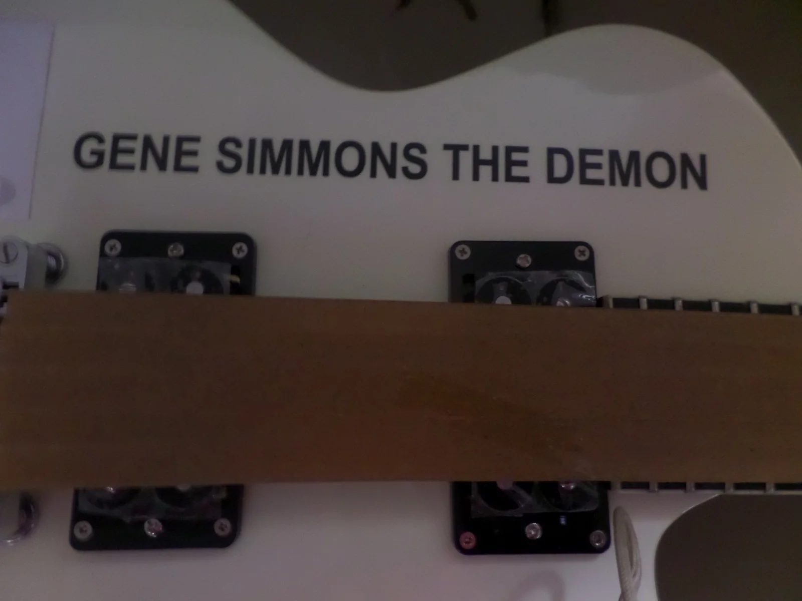 Gene Simmons Signed guitar PSA, image 4