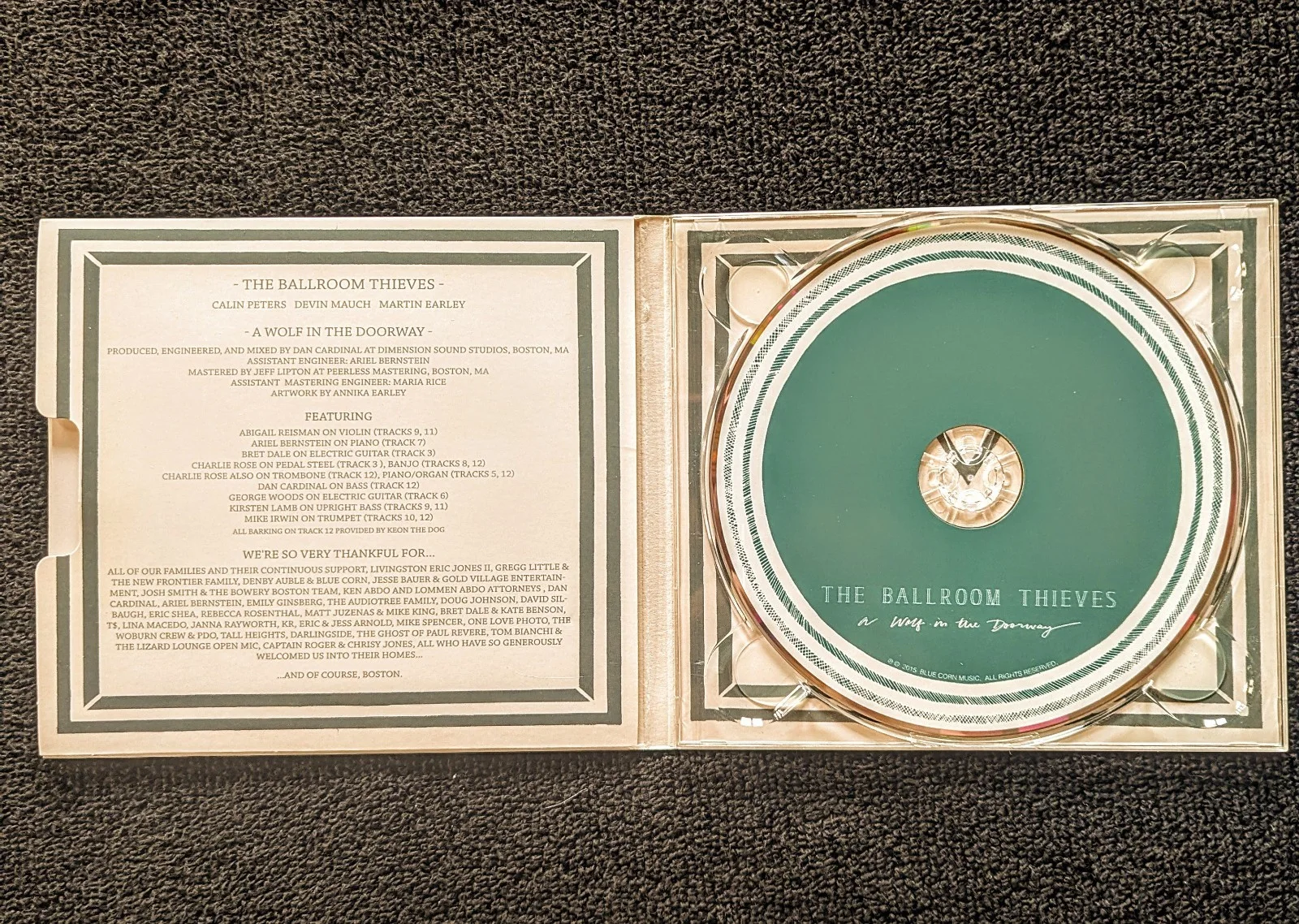 The Ballroom Thieves A Wolf in the Doorway CD & Booklet Signed Autographed Album, image 3