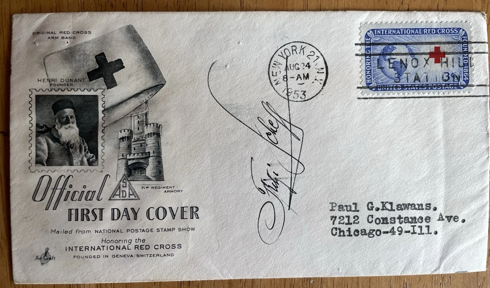 Opera Singer and Actress Fritzi Scheff Autograph First Day Cover, image 2