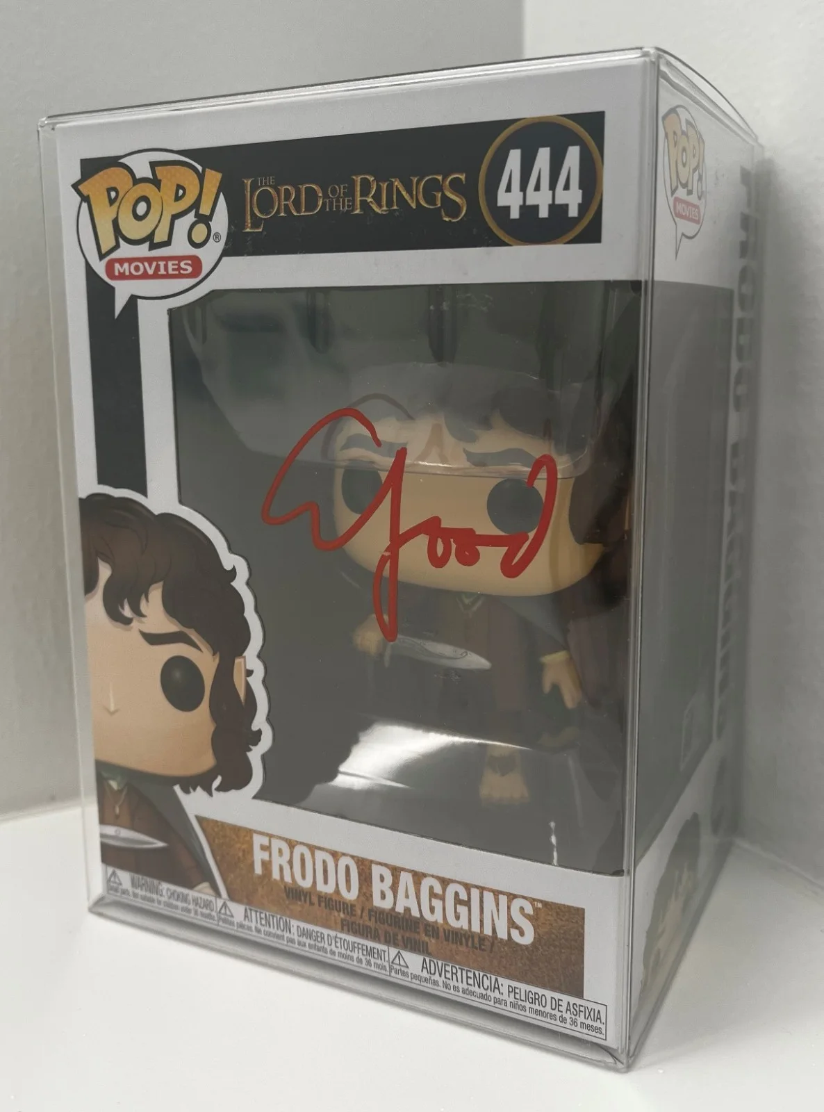 Elijah Wood — Elijah Wood Autographed Frodo Funko Pop OC Celebrity Marketing COA