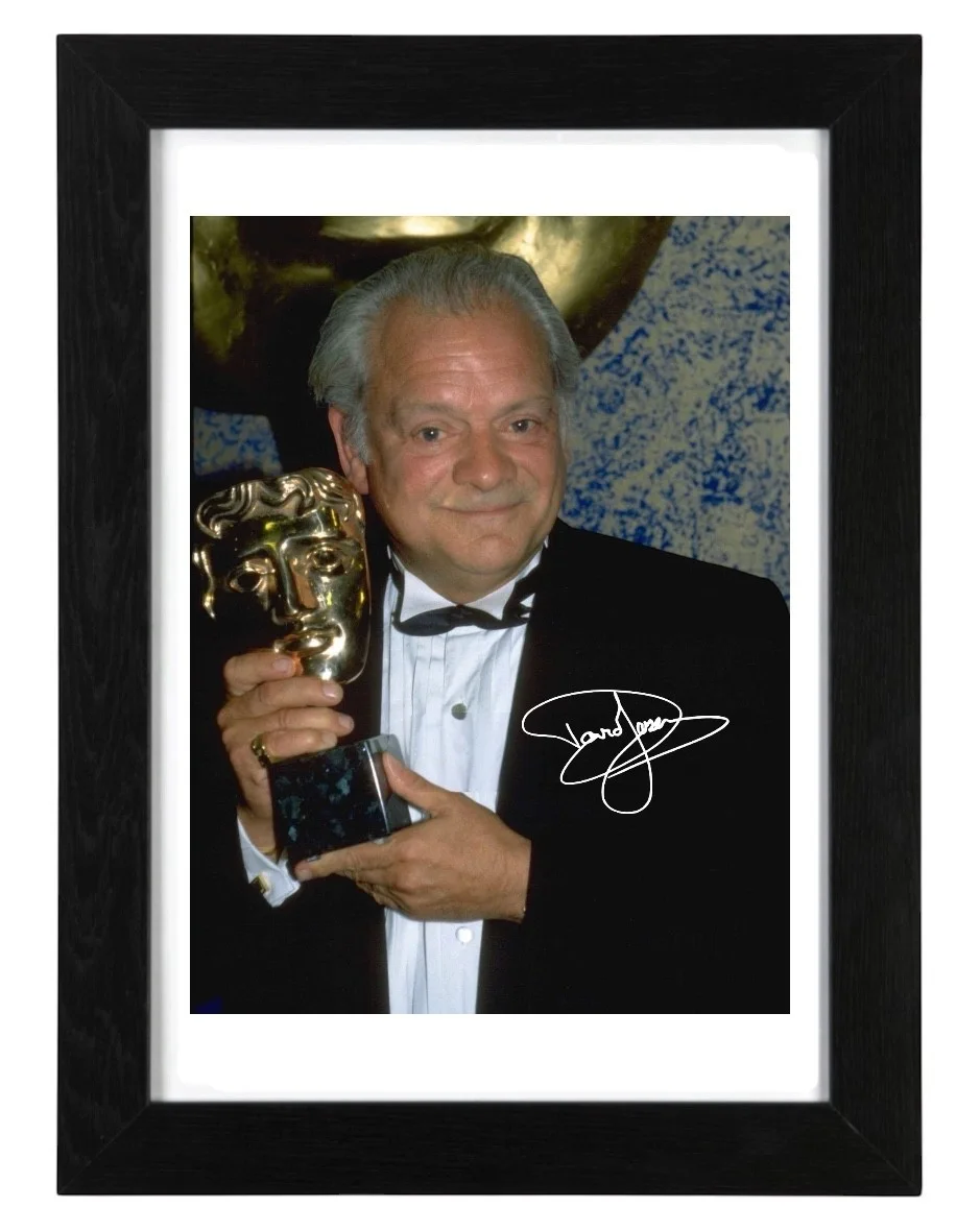 David Jason Signed Autograph PHOTO Pre Print / Framed / Only Fools and Horses, image 2