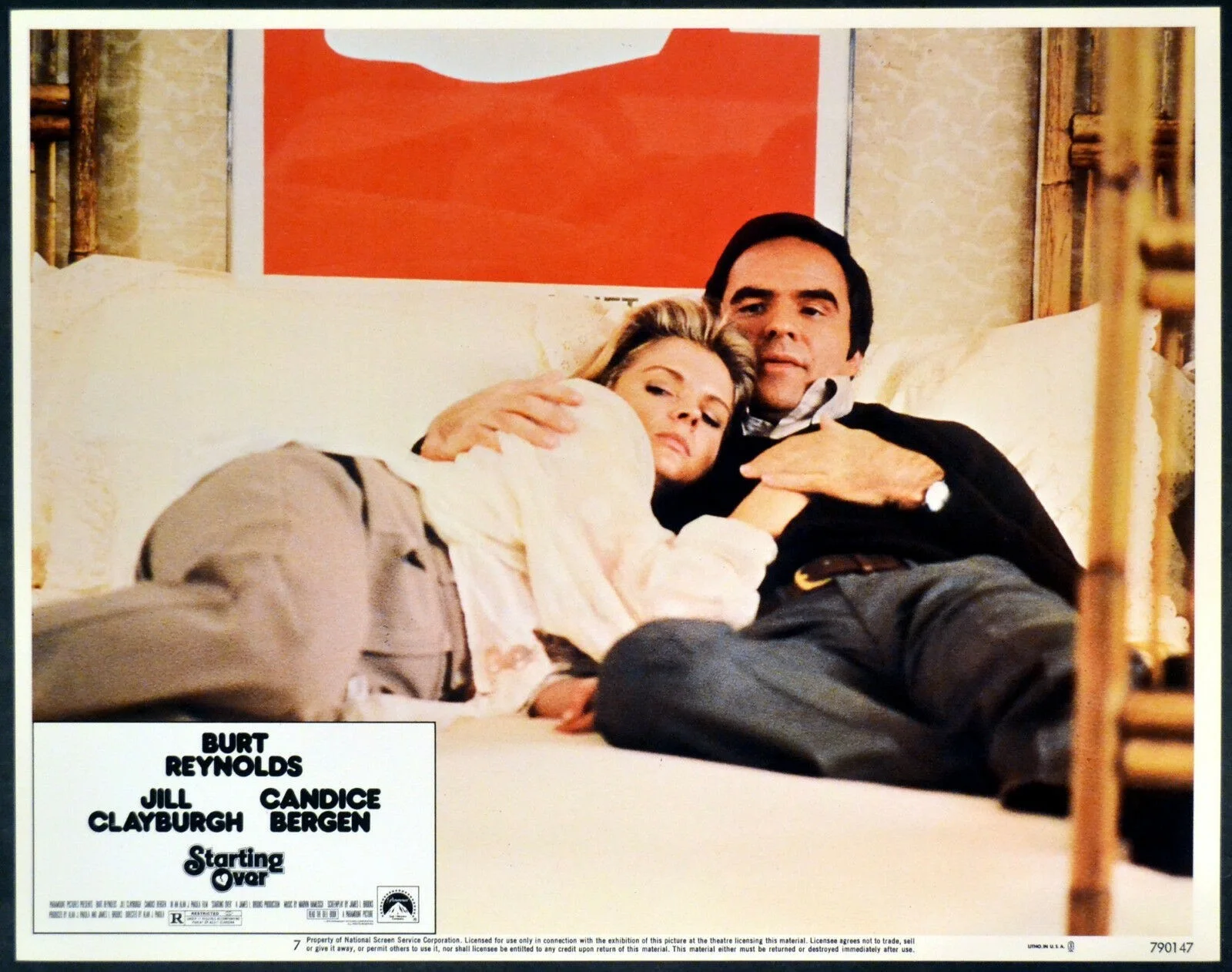 STARTING OVER 1979 Burt Reynolds, Candice Bergen 2 LOBBY CARDS, изображение 2