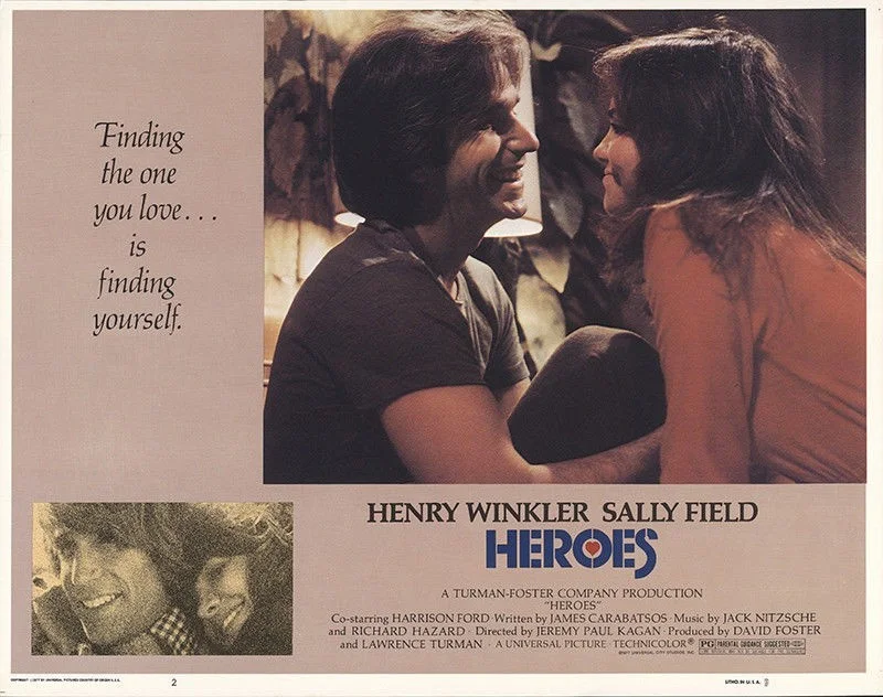 HEROES 1977 Henry Winkler, Sally Field - Jeremy Paul Kagan 3 LOBBY CARDS, изображение 2