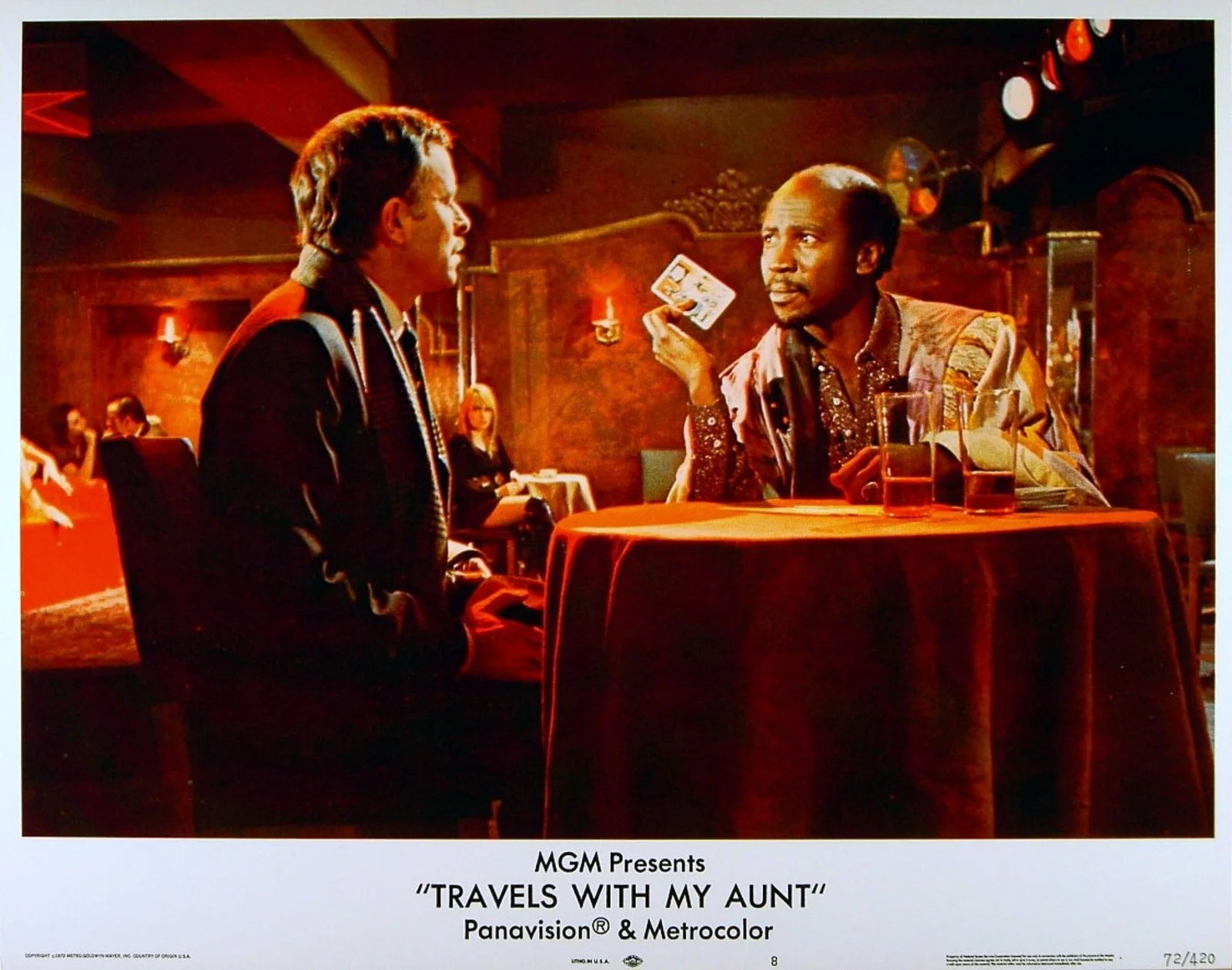 TRAVELS WITH MY AUNT 1972 Maggie Smith, Alec McCowen 4 U.S. LOBBY CARDS, изображение 4