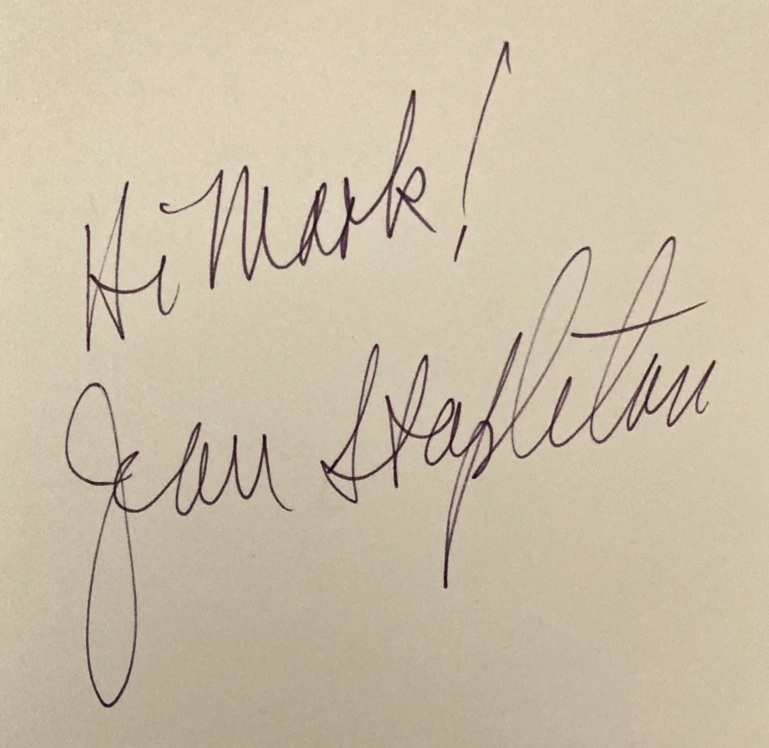 Jean Stapleton — SIGNED autographed JEAN STAPELTON -Edith Bunker on "ALL IN THE FAMILY" 5x7 card, изображение 2