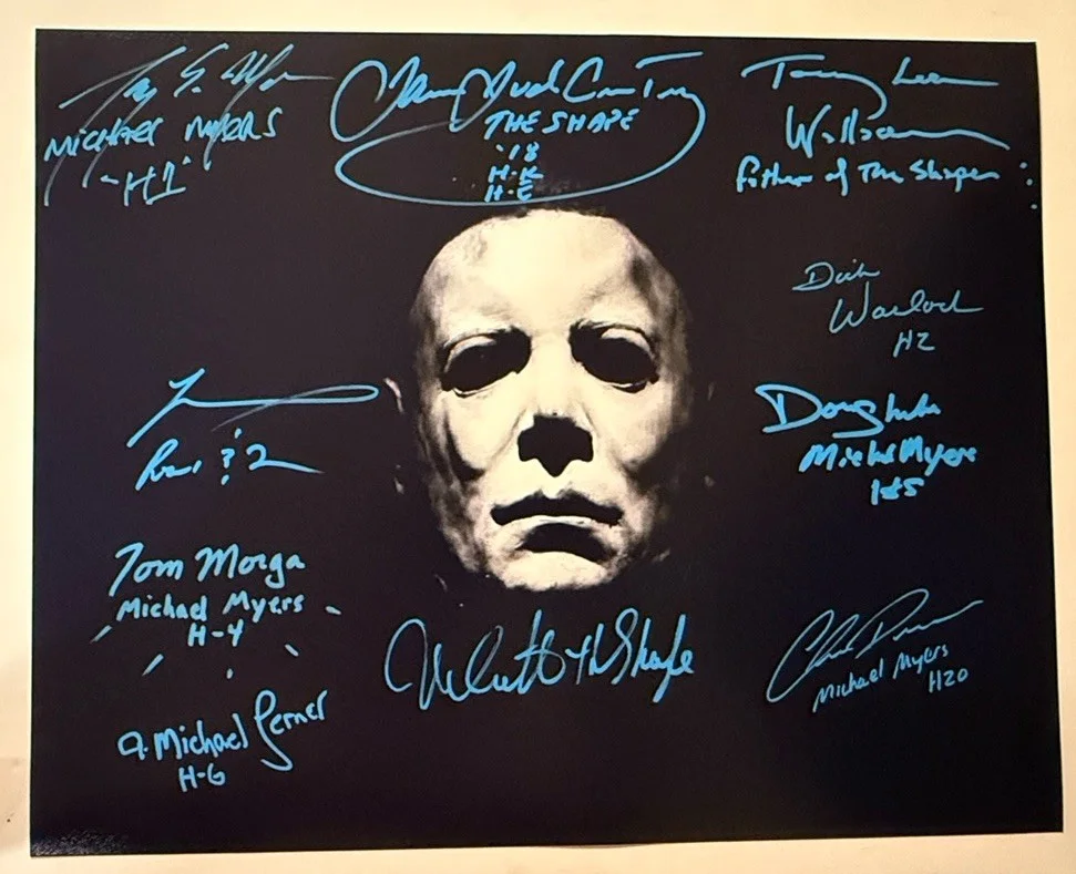 Multiple — Nick Castle + 8 Signed Michael Myers Halloween 16x20 Horror Photo EXACT PROOF A, изображение 2