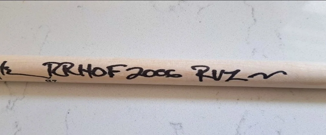 ARTIMUS PYLE Signed & Inscribed Drumstick "RR HOF 2006 RUZ" Lynyrd Skynyrd JSA, image 3