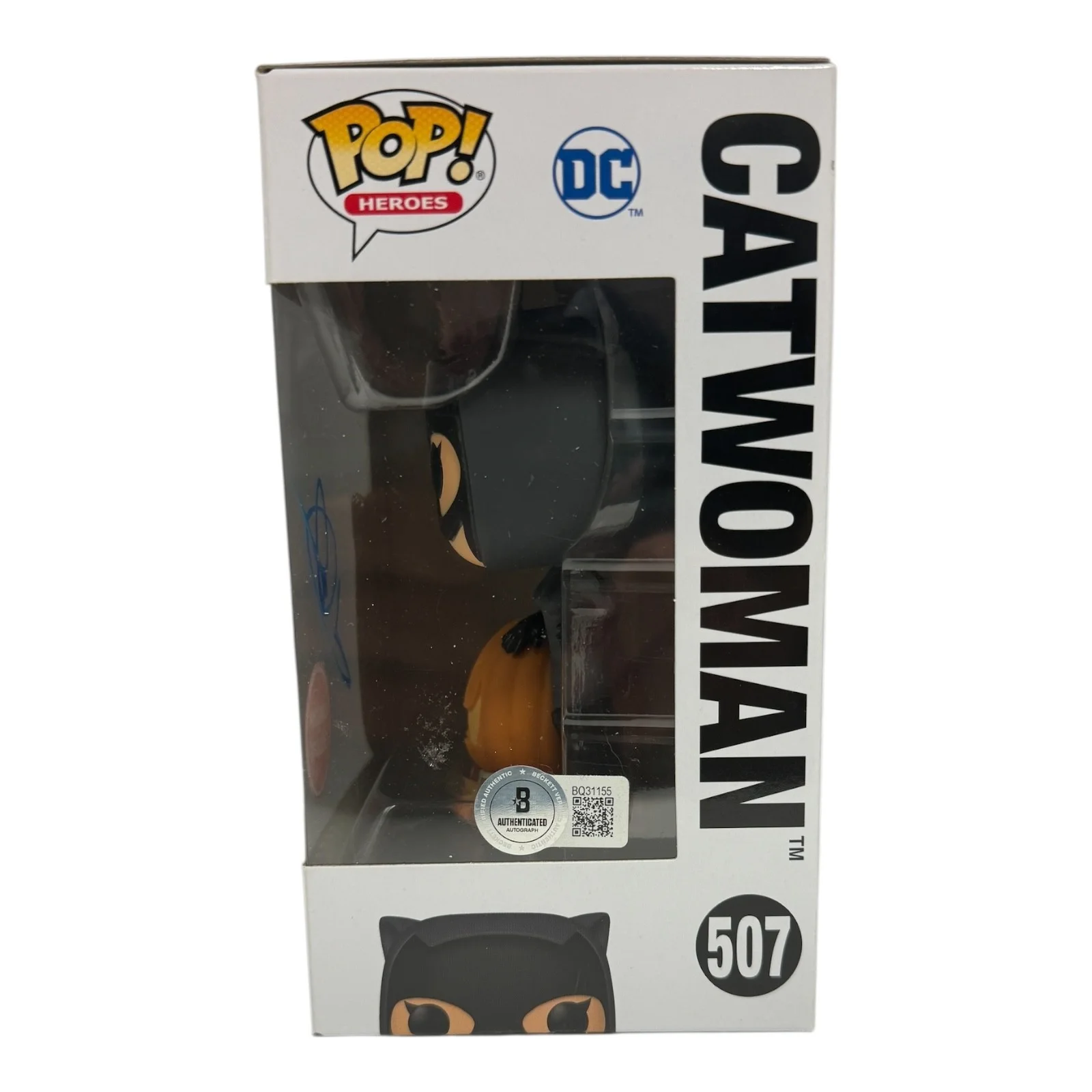 HALLE BERRY — Halle Berry Signed Autograph Catwoman Funko Pop 507 Beckett BAS DC Batman, изображение 2