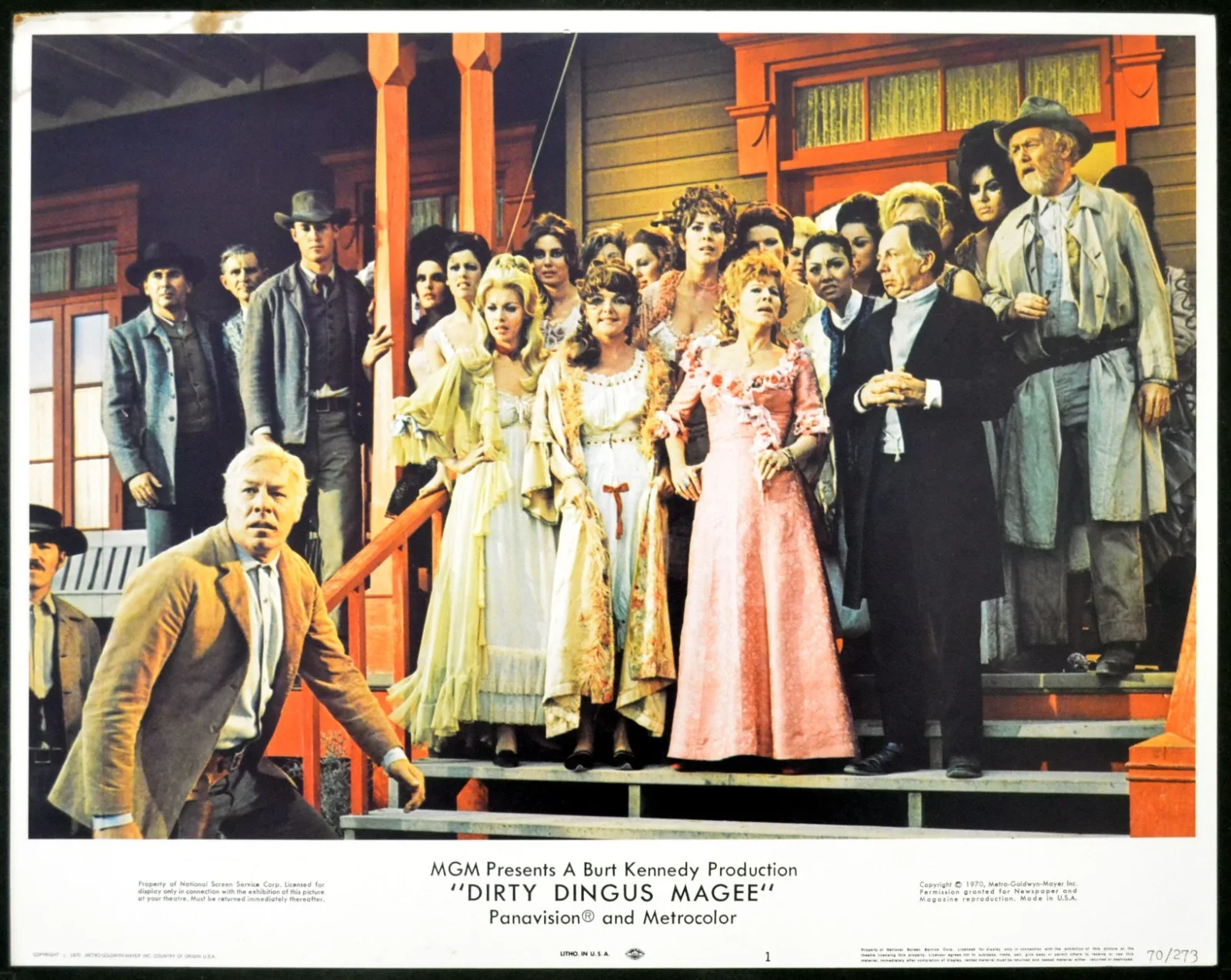 DIRTY DINGUS MAGEE 1970 Frank Sinatra, George Kennedy 7 LOBBY CARDS, image 2